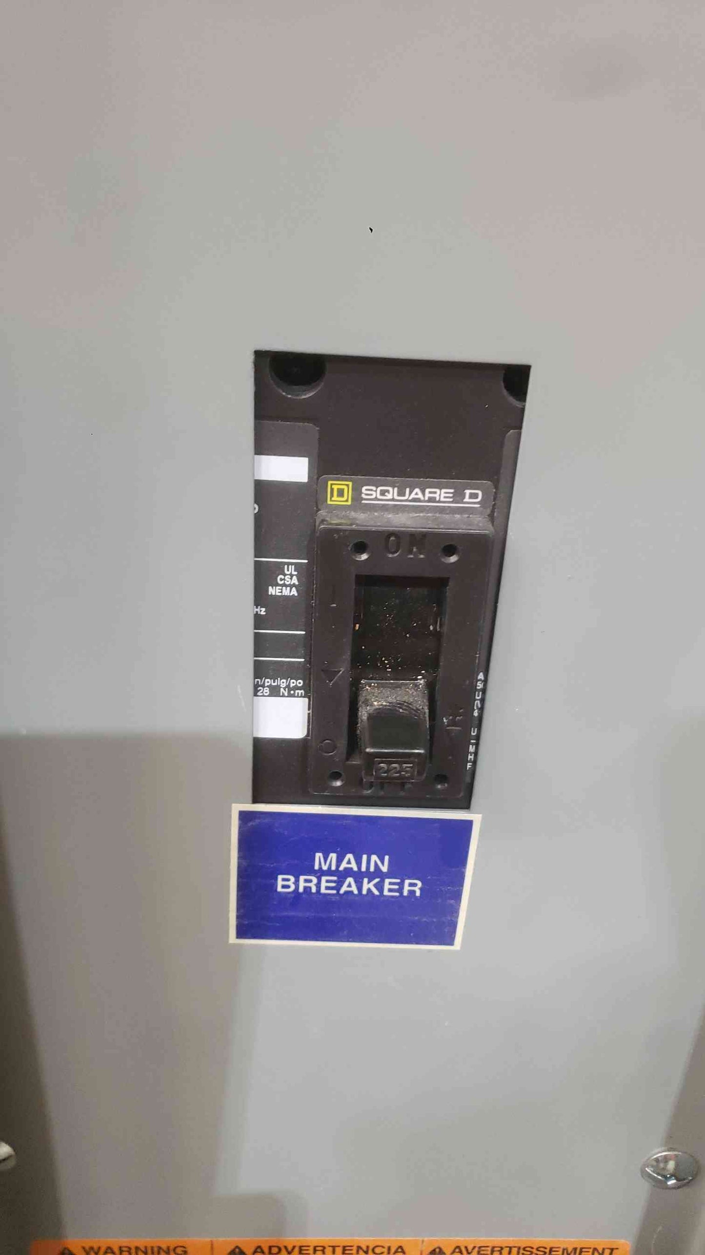 Square D NQOD Panelboard 225A 208Y/120V 3-Phase 42-Circuit Main Breaker Panel QO (SKU: 112785)