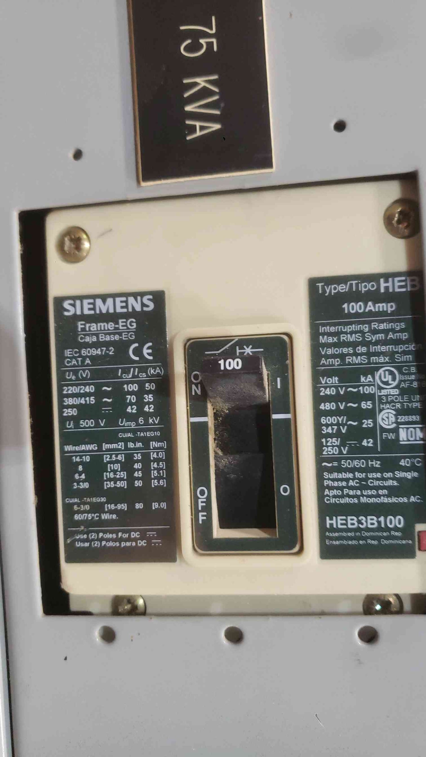 Siemens SB3 Switchboard 400A 480V 3PH 3W | 65kA | Includes (7) HEB Breakers (SKU: 112759)