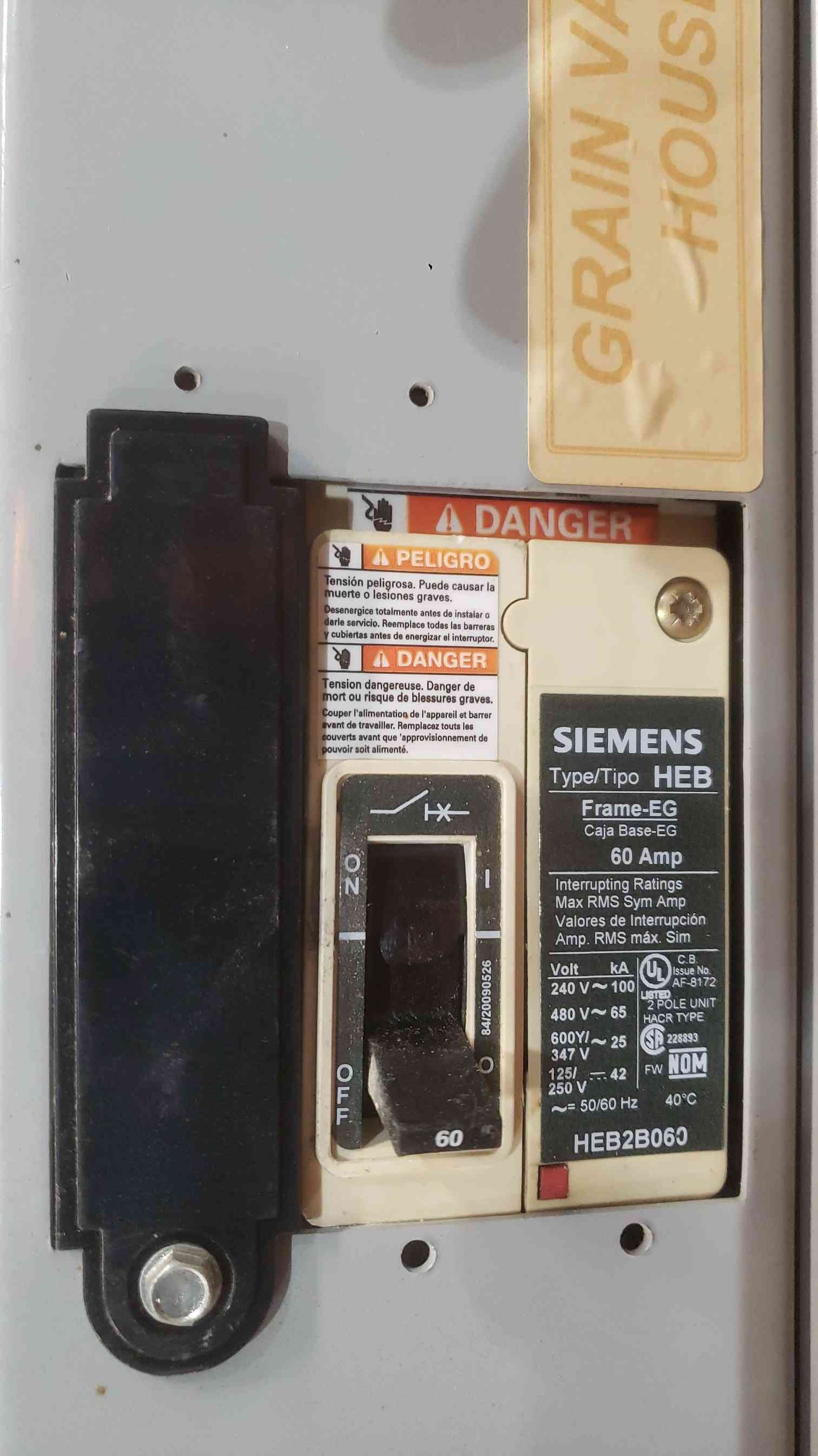 Siemens SB3 Switchboard 400A 480V 3PH 3W | 65kA | Includes (7) HEB Breakers (SKU: 112759)