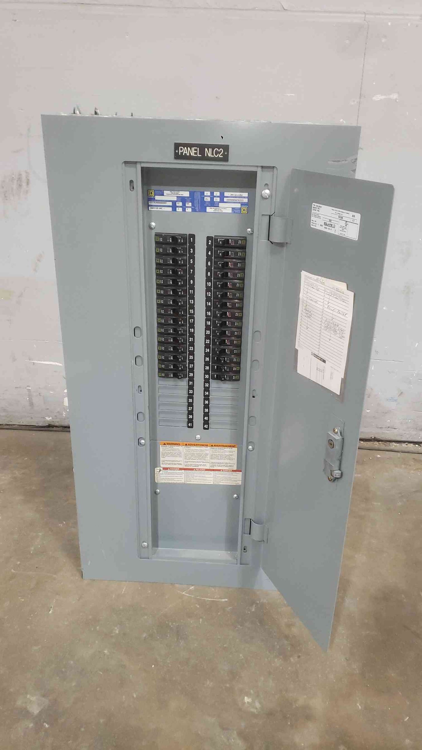 Square D NQOD 150A Panelboard 208Y/120V 3-Phase 4-Wire w/ QO Breakers 42-Space (SKU: 112770)