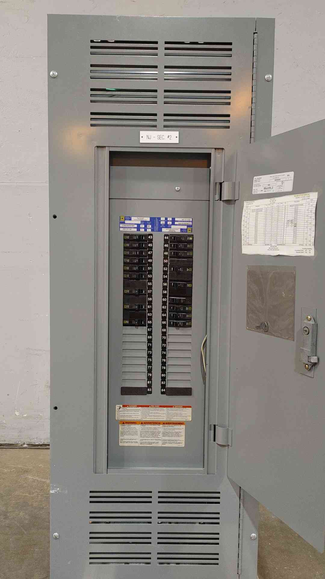 Square D NQOD 400 Amp 208Y/120V 3-Phase 4-Wire Panelboard 42-Circuit Sub-Panel (SKU: 112769)