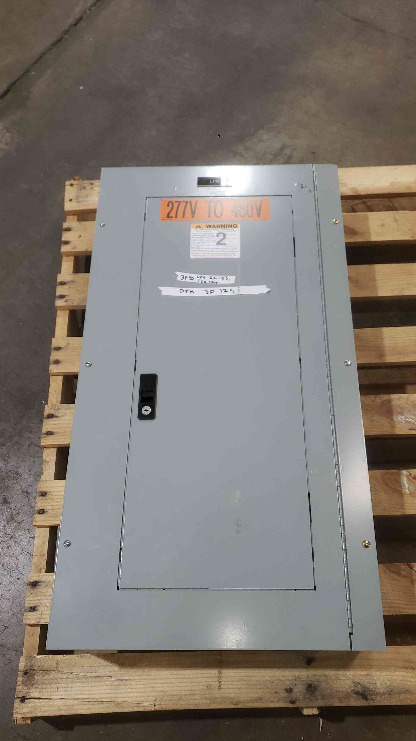 GE A-Series 125A 277/480V 3-Phase 4-Wire 24-Circuit Panelboard ADF3241MTX TED Breakers (SKU: 112802)