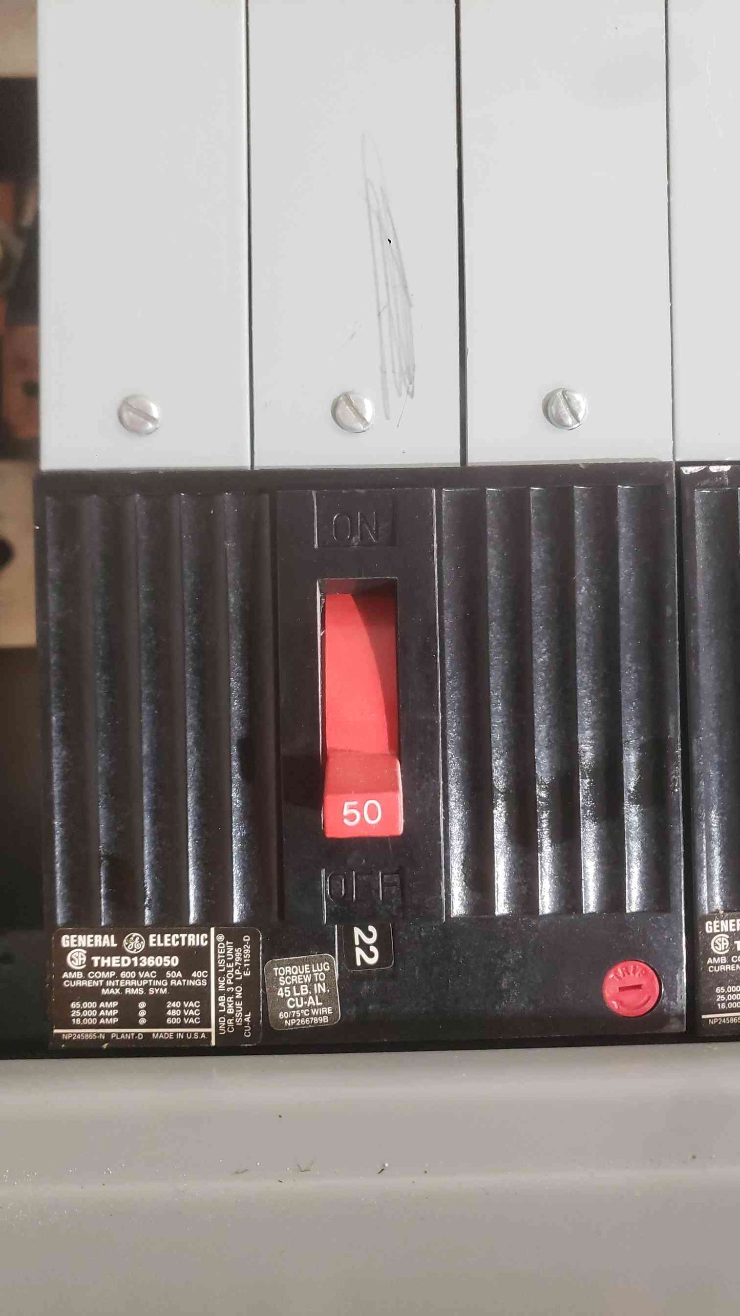 GE Spectra Series 600 Amp 208Y/120V 3PH 4W Distribution Panelboard CCB THED Breakers (SKU: 112809)