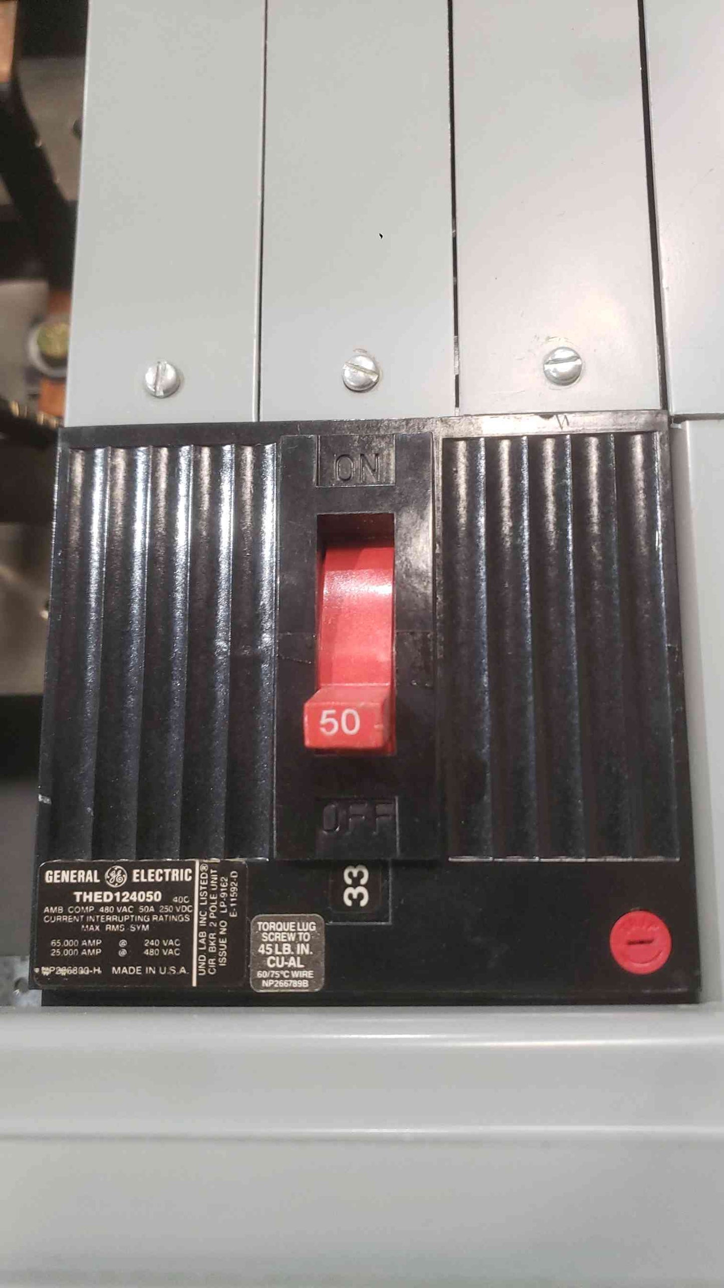 GE Spectra Series 600 Amp 208Y/120V 3PH 4W Distribution Panelboard CCB THED Breakers (SKU: 112809)