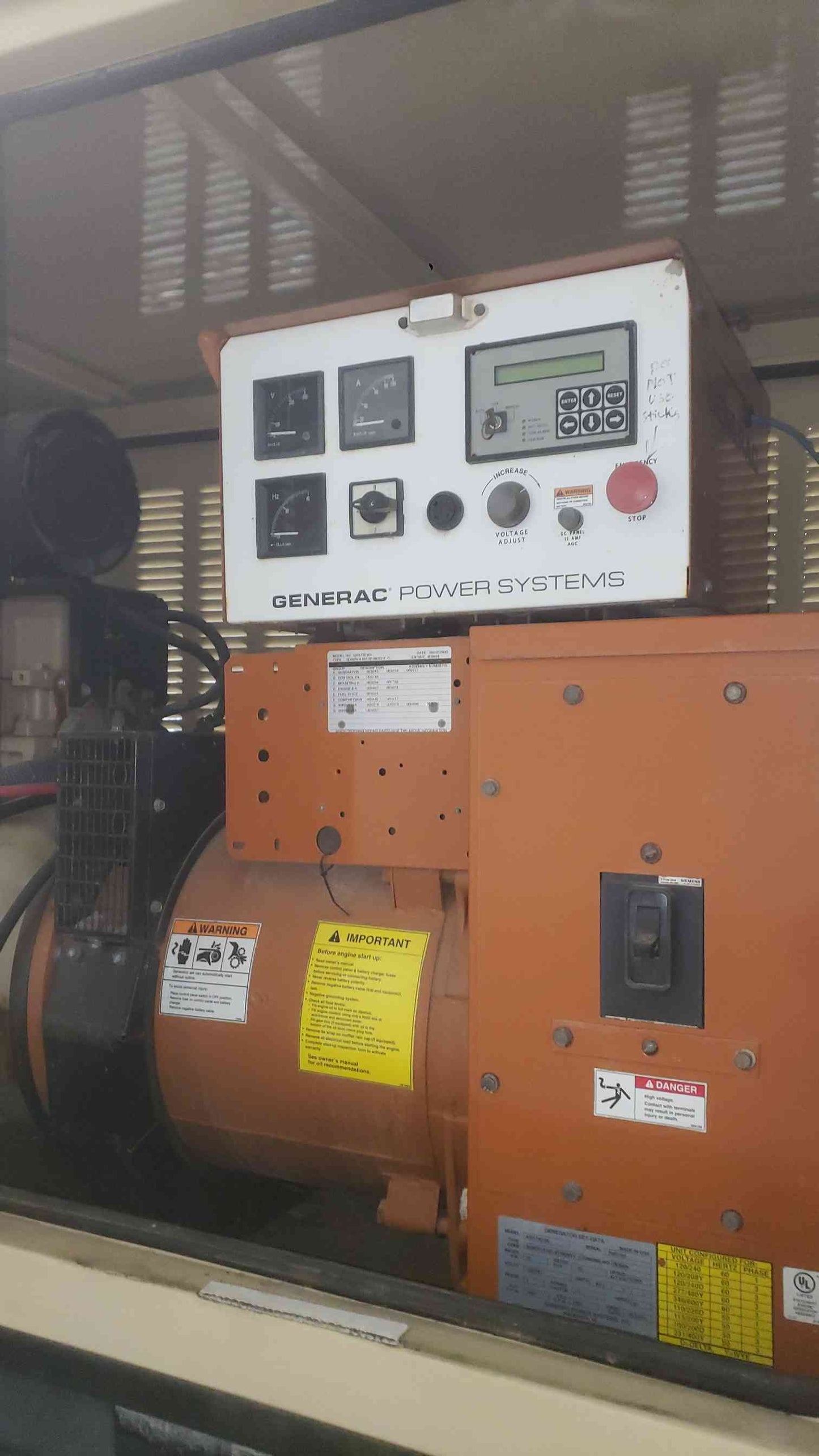20KW GENERAC John Deere 4024T 1PH Diesel 316Hrs TESTED (SKU: 112844)