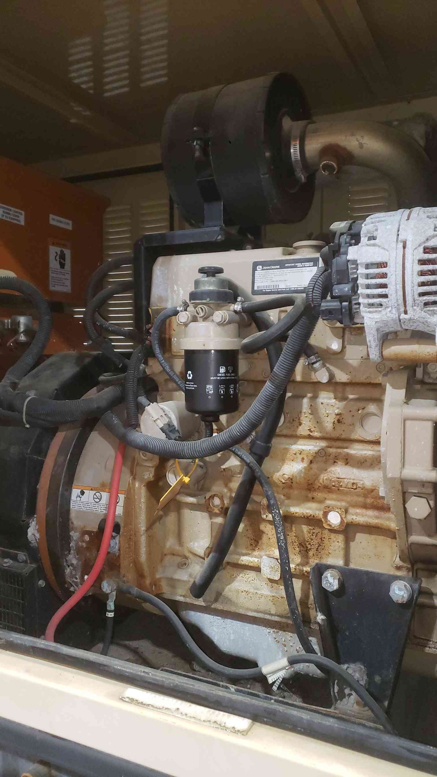20KW GENERAC John Deere 4024T 1PH Diesel 316Hrs TESTED (SKU: 112844)
