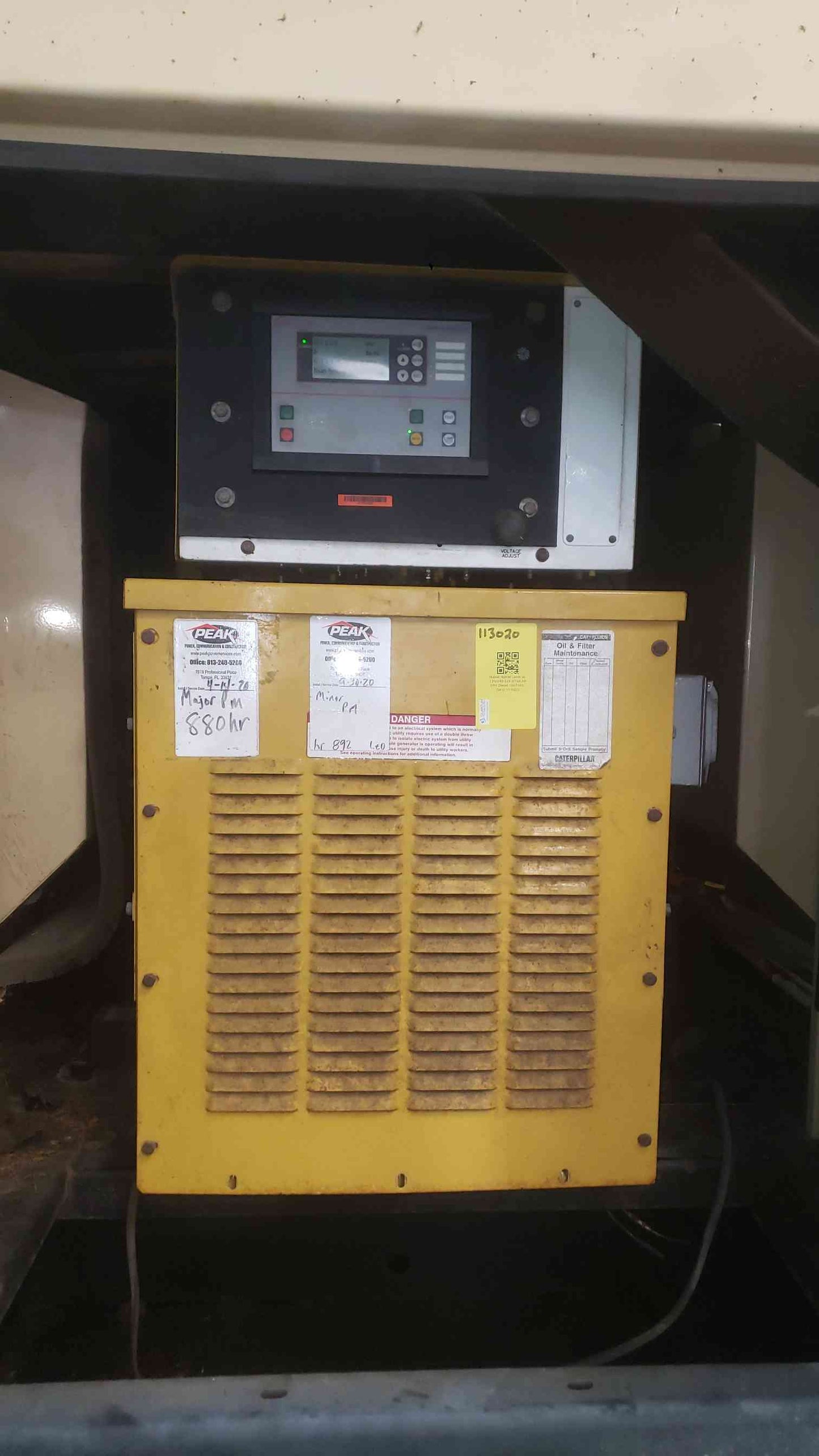 Generac 40 kW Diesel Generator 120/240V Single Phase Enclosed Subbase Tank 1067Hr