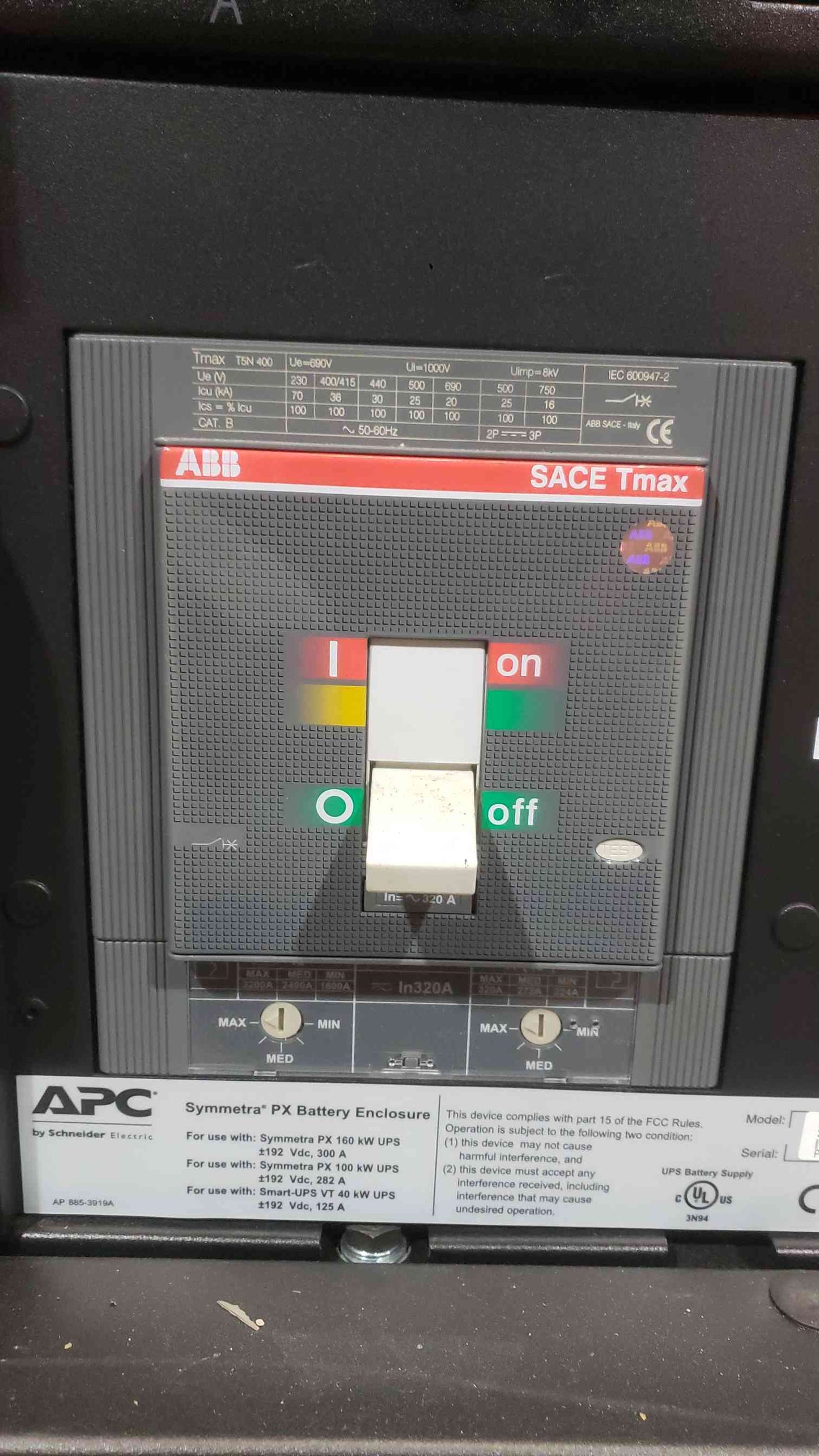 APC Symmetra PX 70KW Scalable 100kW UPS System 208V 3-Phase SYCF100KF Power Array w/ SYPM10KF Modules (SKU: 113038)