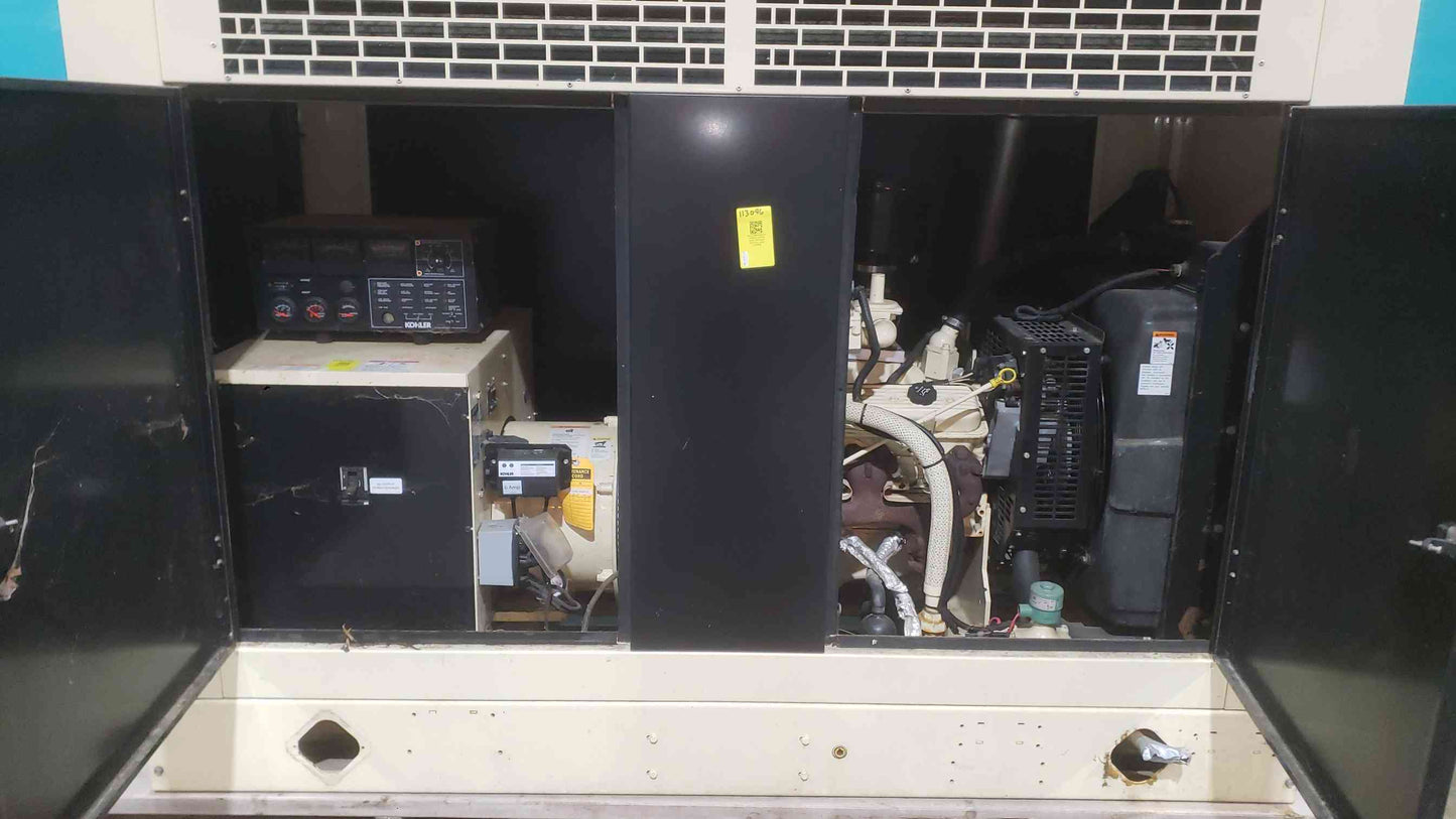 Kohler 50kW Standby Generator 50RZGB 1229Hrs LP Nat Gas TESTED (SKU: 113096)