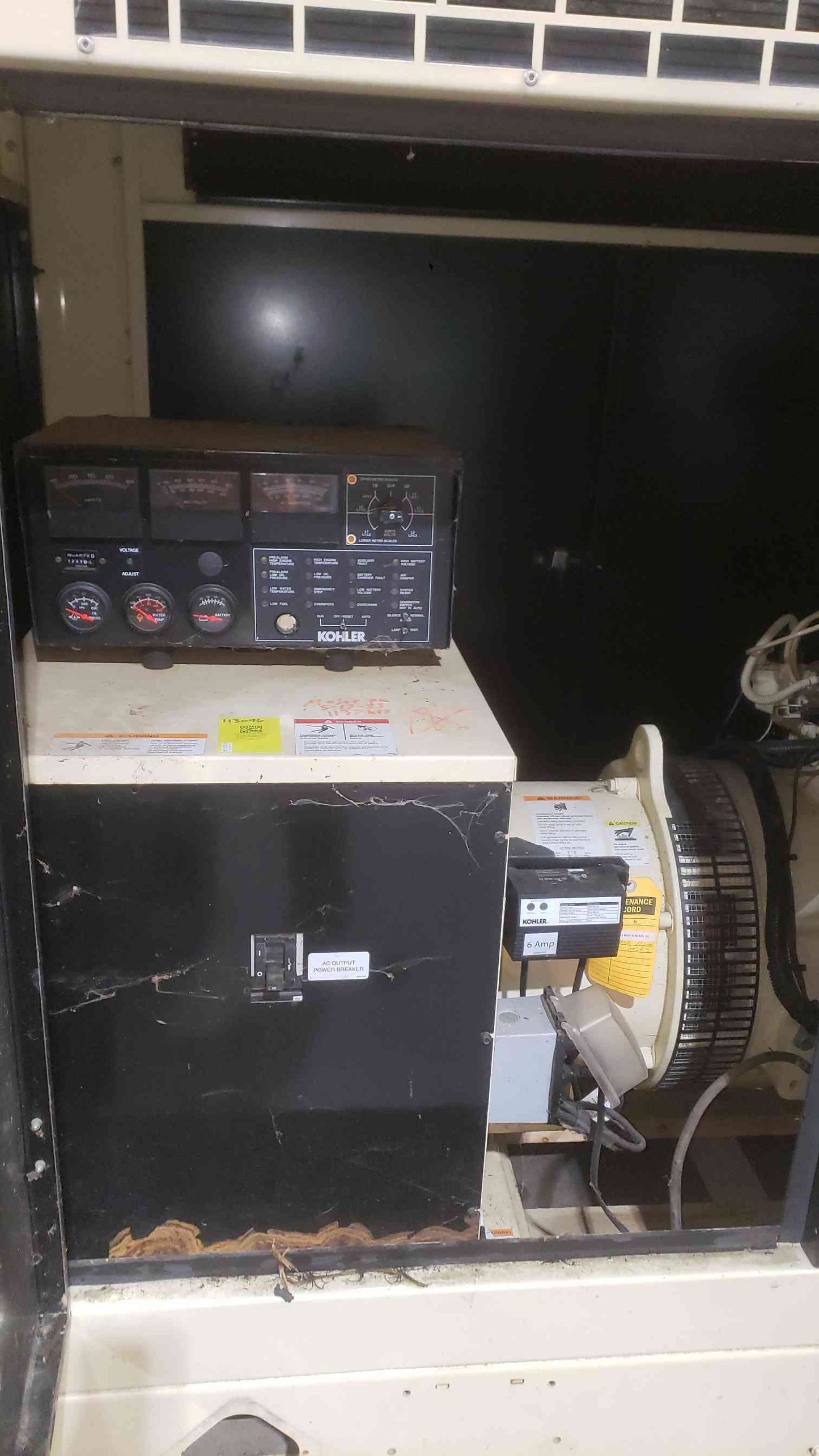 Kohler 50kW Standby Generator 50RZGB 1229Hrs LP Nat Gas TESTED (SKU: 113096)