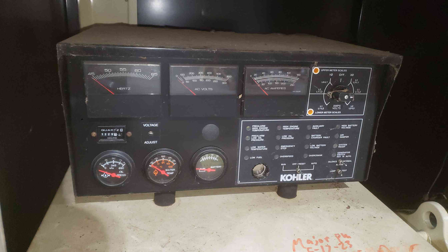 Kohler 50kW Standby Generator 50RZGB 1229Hrs LP Nat Gas TESTED (SKU: 113096)
