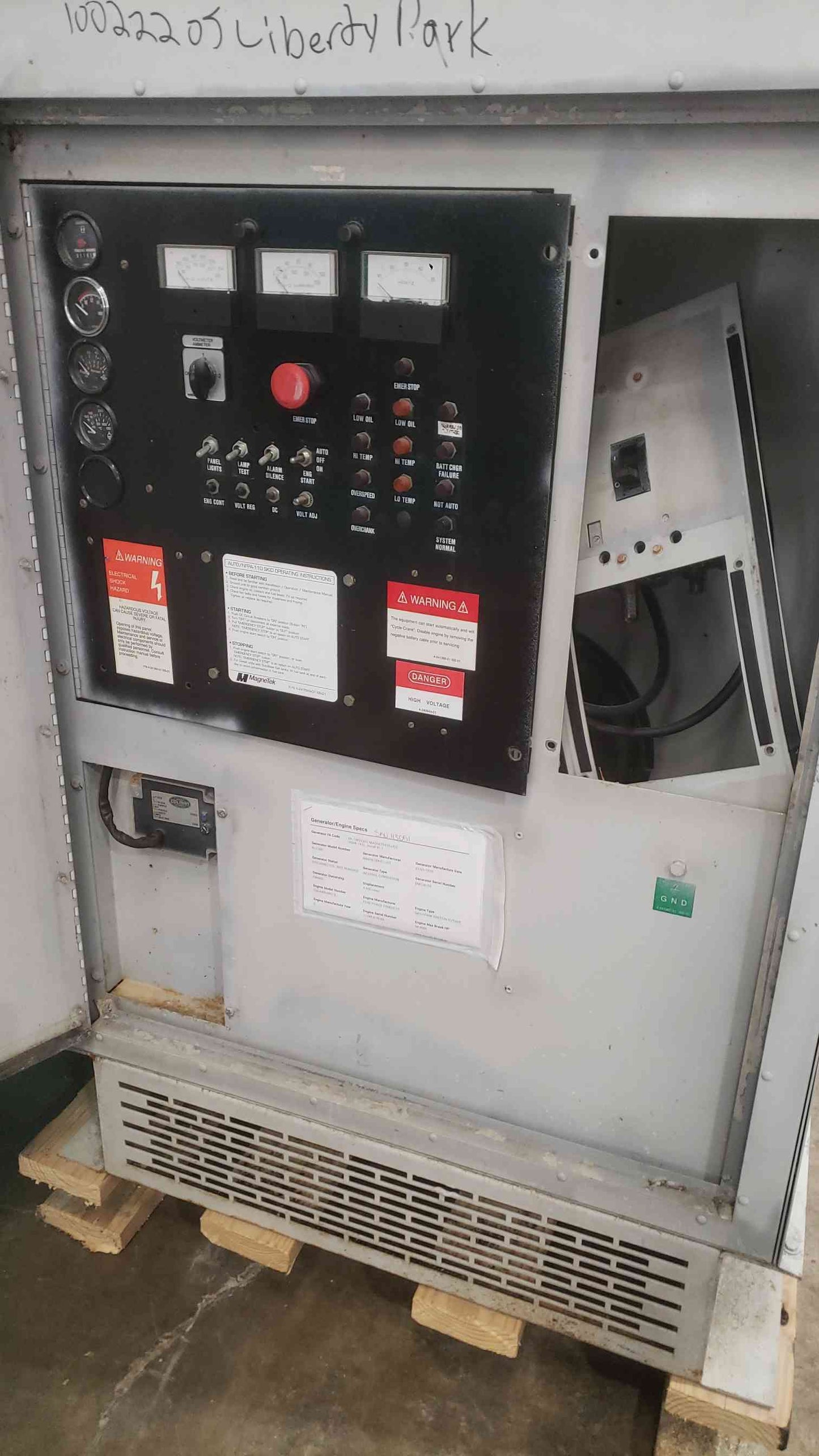 MagneTek 40kW Propane Natural Gas Generator RLS 500 Ford CSG-649 Engine 120/240V 1161.6 Hrs. TESTED (SKU: 113051)
