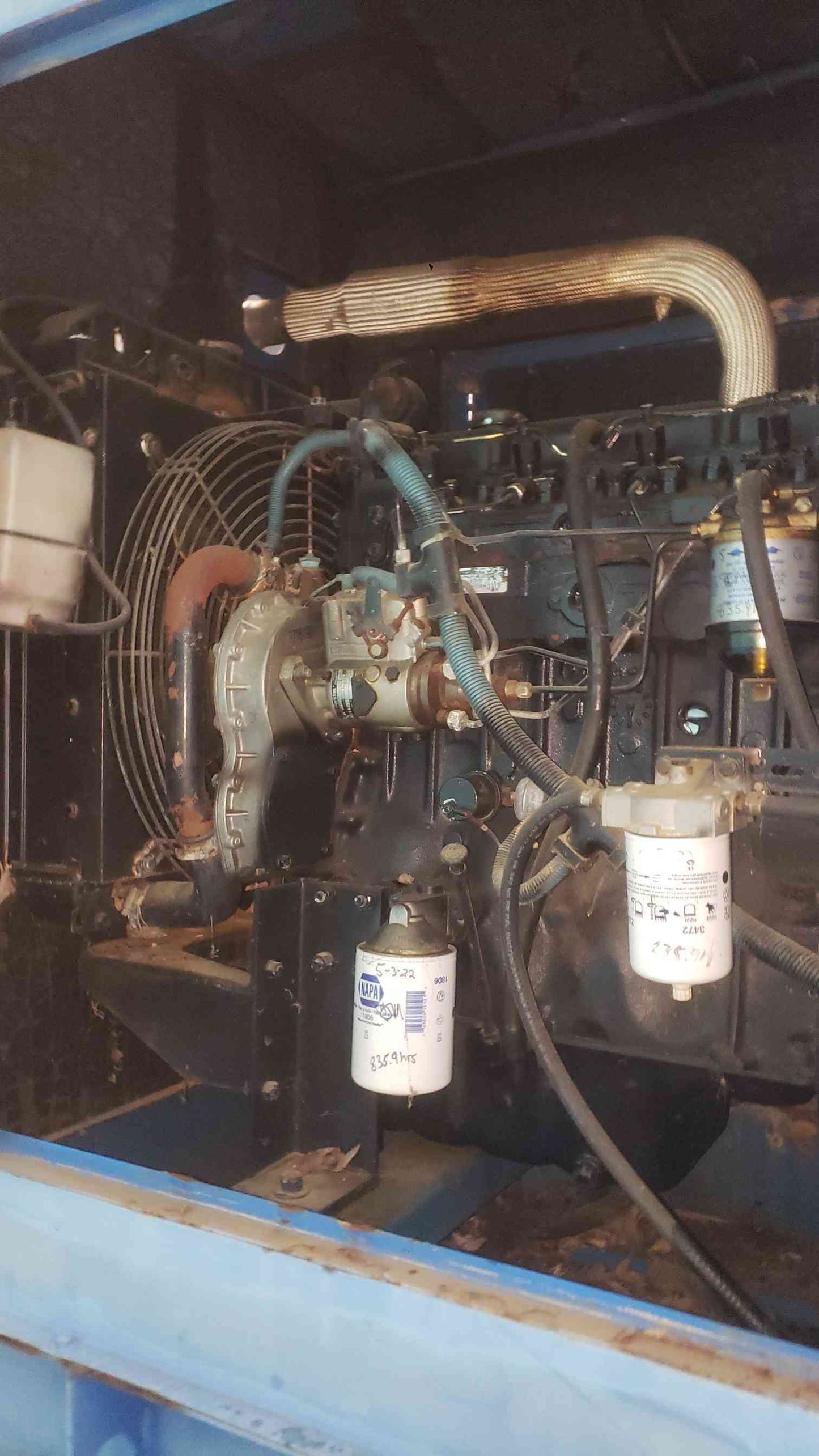 40kW MagneTek RD-500 Diesel GeneratoMagneTek 40kW Diesel Generator RD500 120/240V 480V 1 & 3 Phase Standby 835 Hrs