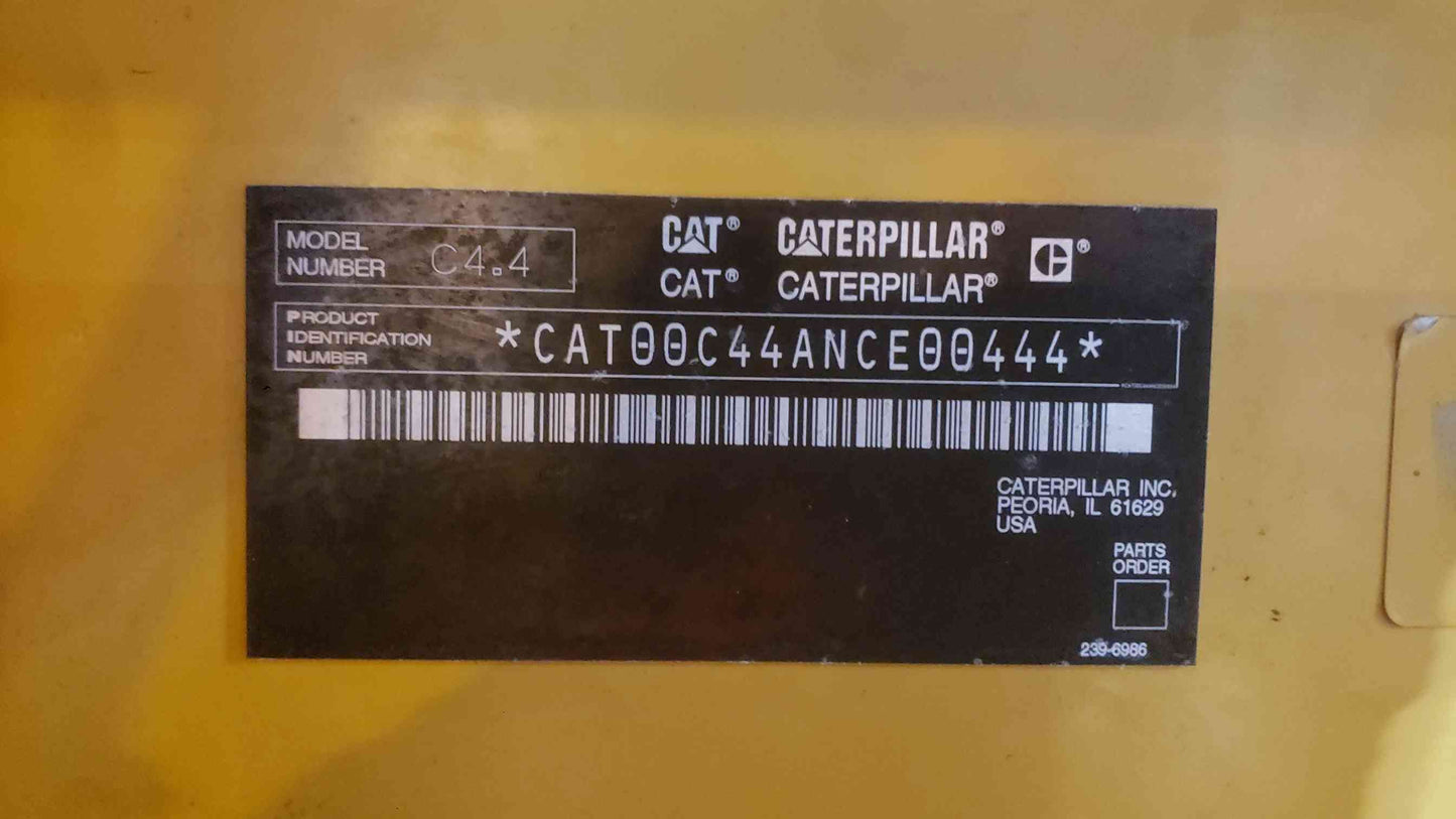 Caterpillar 60kW Diesel Standby Generator D60-4S 120/240V Single Phase CAT C4.4 102 Hrs. (SKU: 113050)