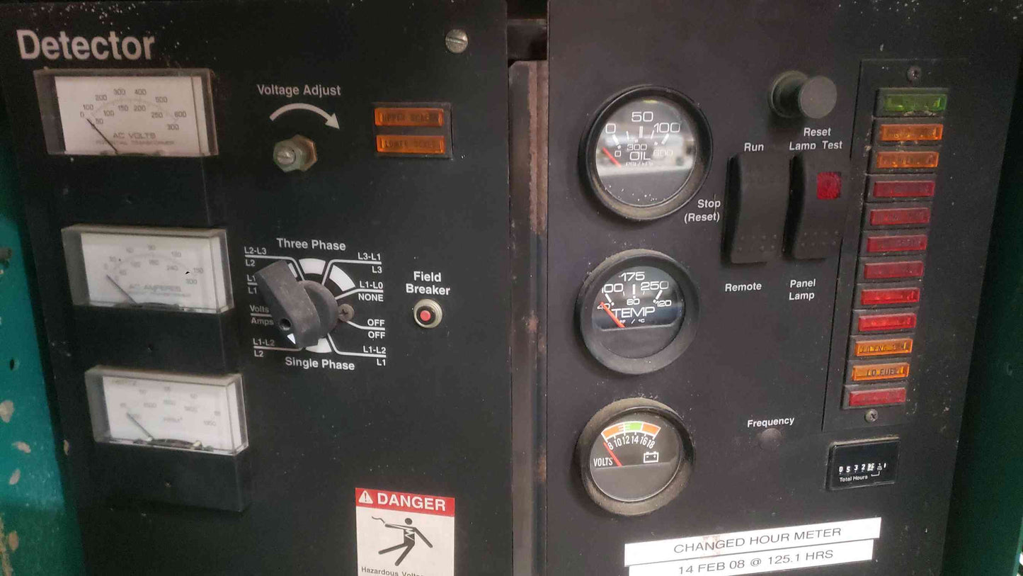 AS-IS Cummins 35kW Natural Gas Propane Generator GGFD Ford ESG642 Engine Enclosed 532Hrs (SKU: 113055)