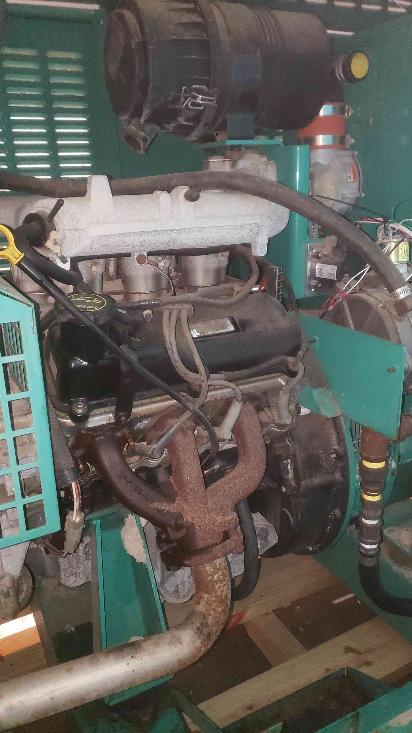 AS-IS Cummins 35kW Natural Gas Propane Generator GGFD Ford ESG642 Engine Enclosed 532Hrs (SKU: 113055)