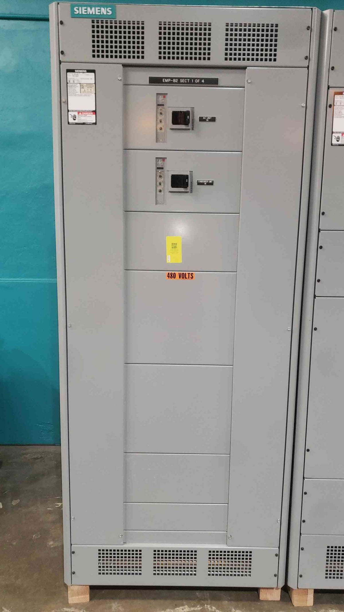 Siemens 4-Section 1600A/2000A Switchgear Lineup | 480Y/277V 3P 4W | 65kA | (3) SBA2016 Mains + Distribution (SKU: 113174)