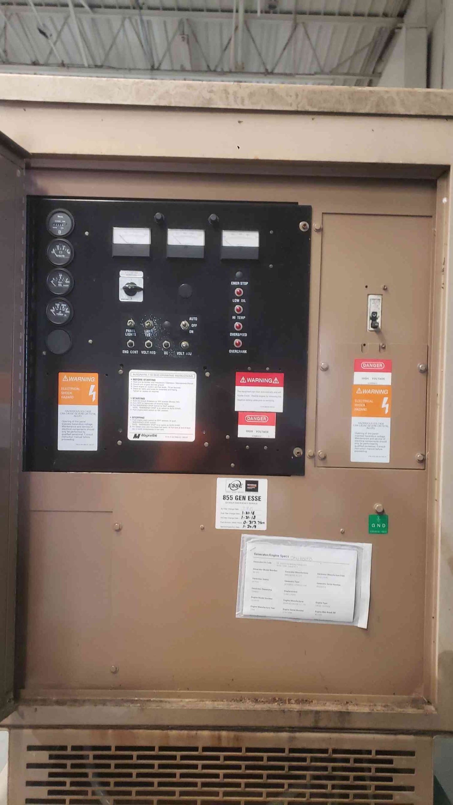 MagneTek Perkins RD 370 30kW Diesel Generator 1&3PH 389Hrs. TESTED (SKU: 113053)