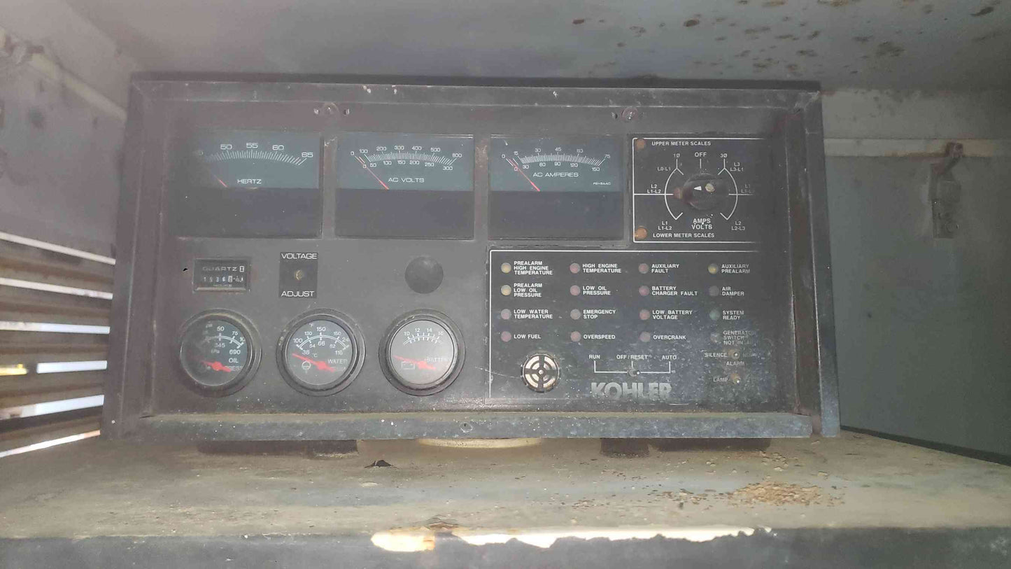 Kohler 30kW Diesel Generator John Deere 30ROZJ61 33kW 1PH/3PH 1536Hrs Enclosure TESTED (SKU: 113187)