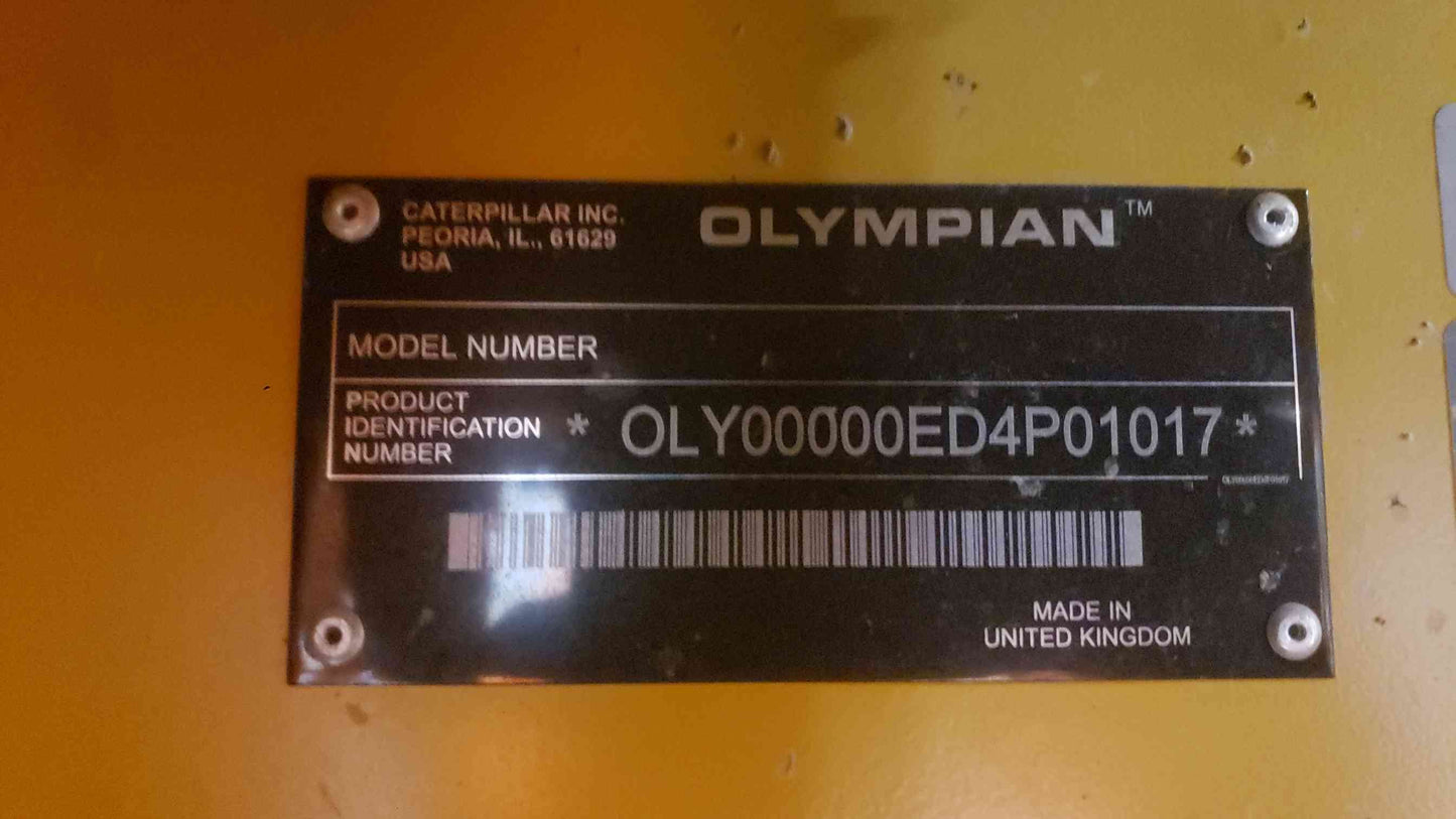 Olympian D60P4S 60KW 240/120V 250A 1PH Diesel 1062.5 Hrs. TESTED(SKU: 113191)