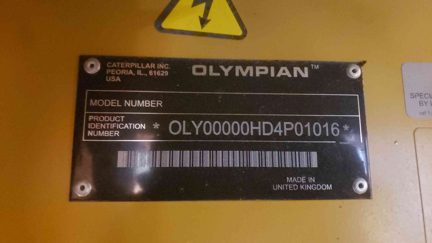 Caterpillar Olympian D60P4S 60kW Diesel Generator - Single Phase 120/240V Enclosed 532 Hrs TESTED (SKU: 113310)