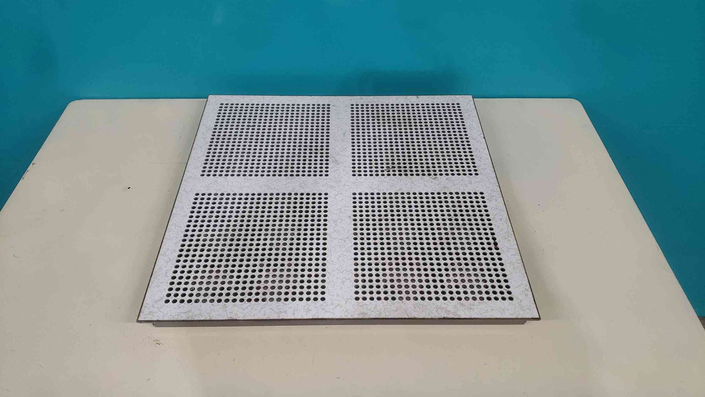 Tate Perforated 2x2 Raised Floor Tile Gray (SKU: 113318)