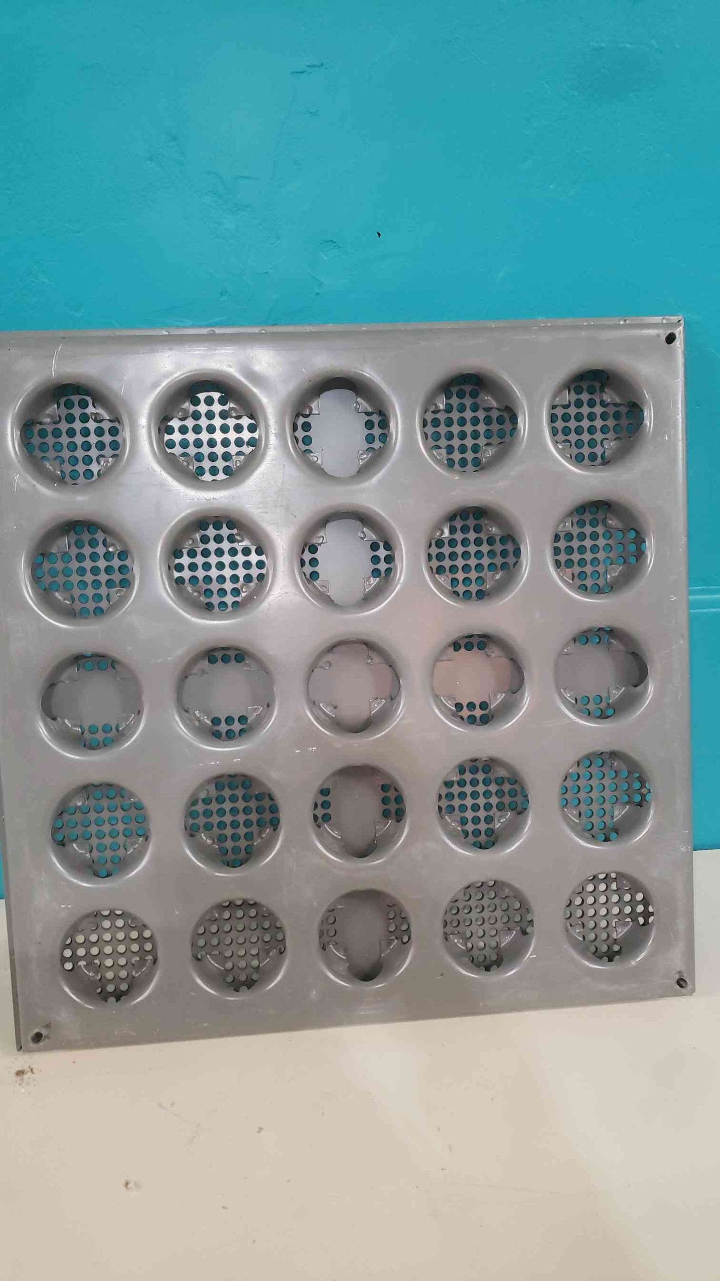 Tate Perforated 2x2 Raised Floor Tile Gray (SKU: 113318)
