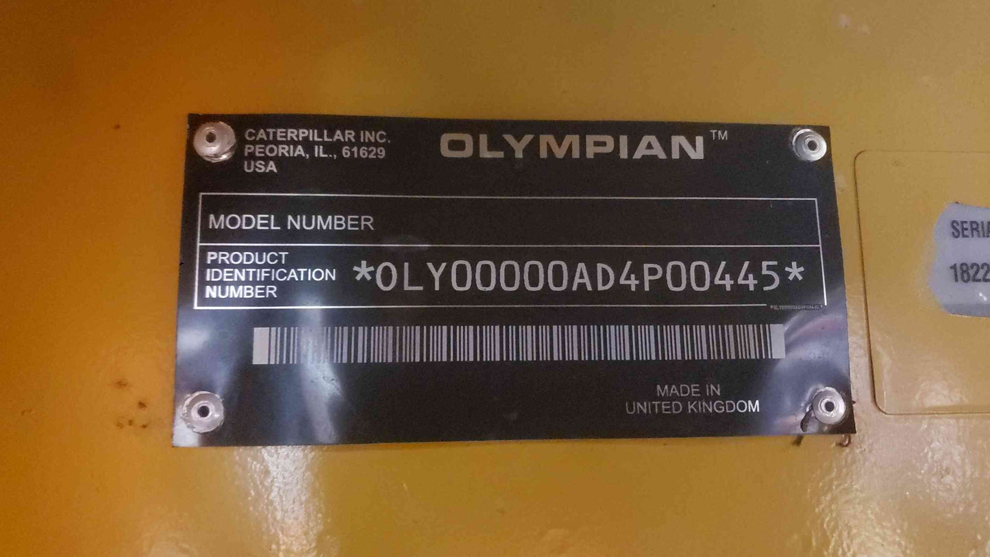 Caterpillar Olympian D60P4S 60kW Diesel Generator 634 Hrs 1ph 120/240V TESTED (SKU: 113311)