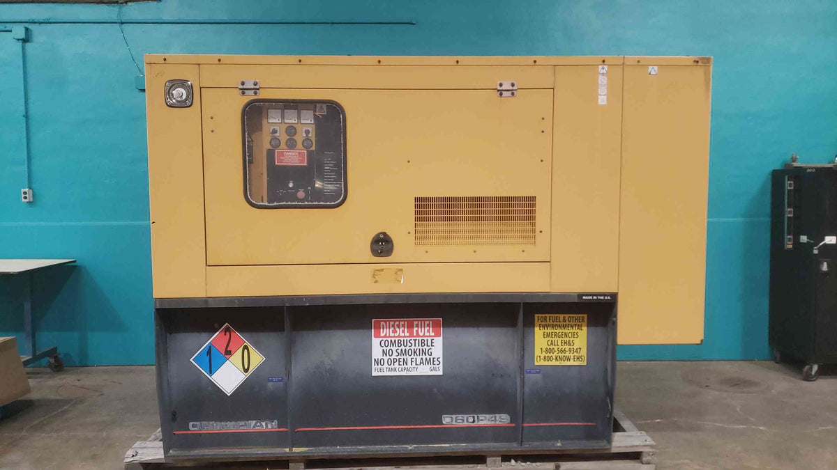 AS-IS Caterpillar Olympian 60kW Diesel Generator D60P4S 120/240V 1ph 435 Hrs (SKU: 113334)