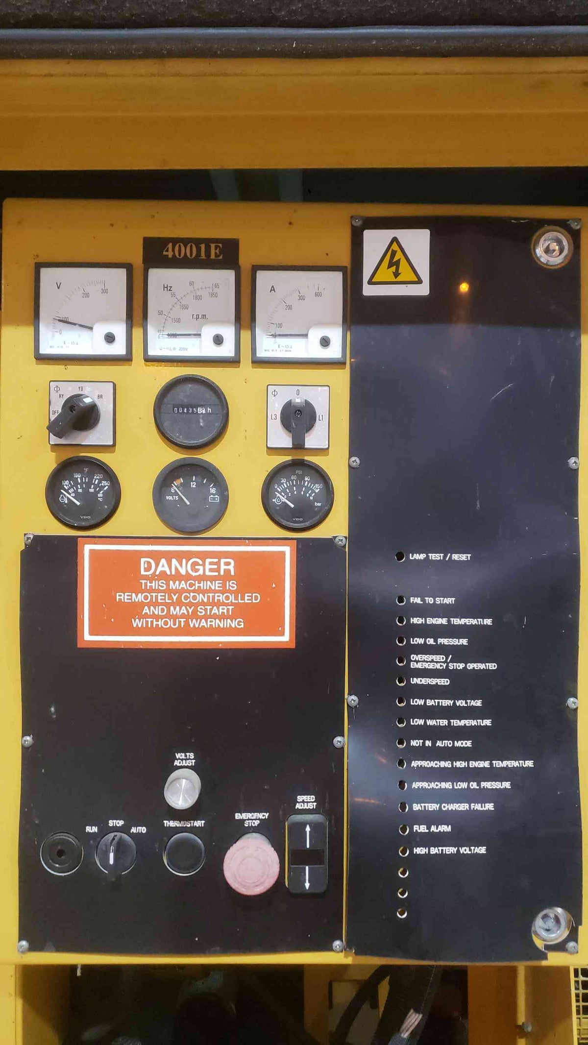 AS-IS Caterpillar Olympian 60kW Diesel Generator D60P4S 120/240V 1ph 435 Hrs (SKU: 113334)