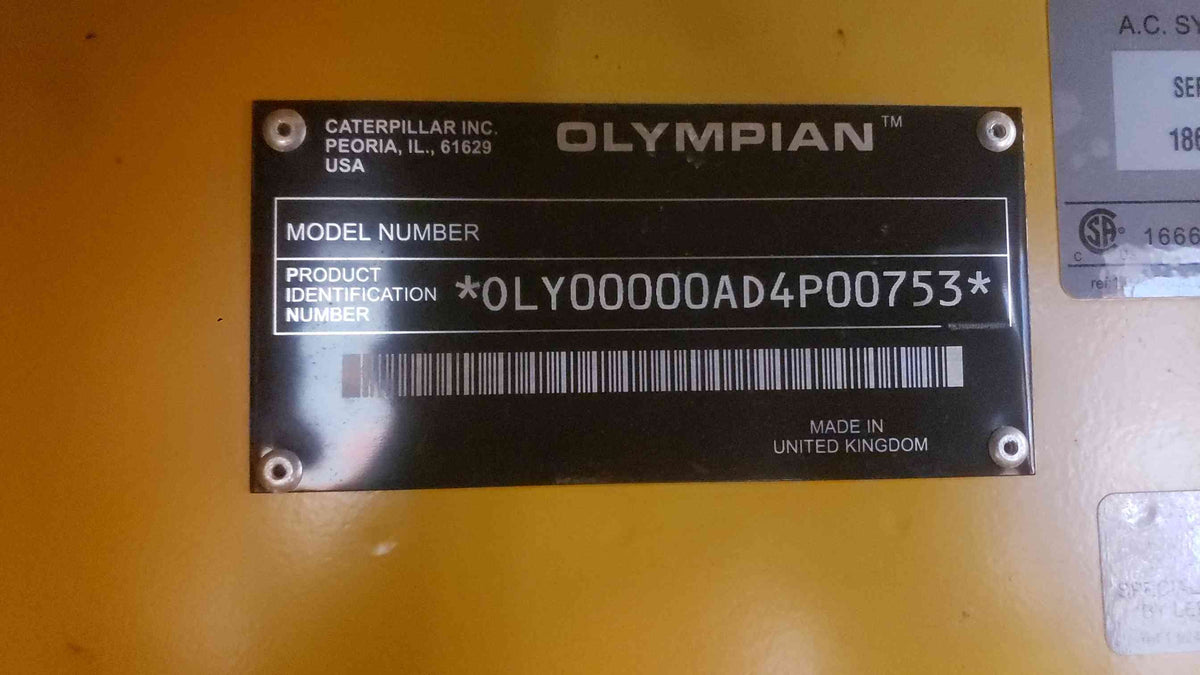 AS-IS Caterpillar Olympian 60kW Diesel Generator D60P4S 120/240V 1ph 435 Hrs (SKU: 113334)