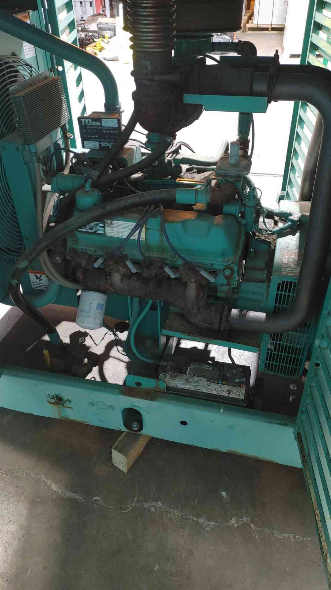Cummins Onan 80kW Standby Generator 80ENAD 1&3PH LP Nat Gas 370 Hrs TESTED (SKU: 113329)