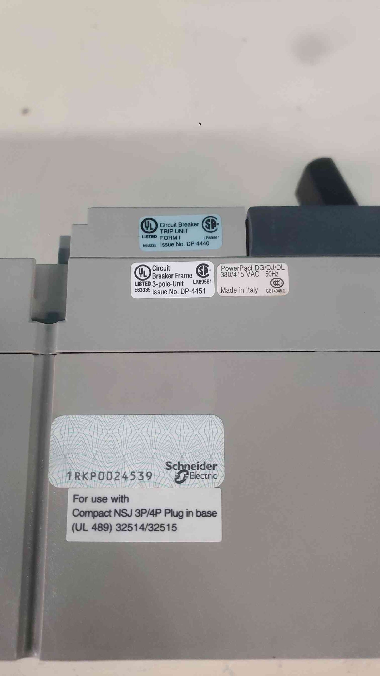 Square D PowerPact DJF36600E20SO 600A 3 Pole 600V Breaker STR 23 SP 600 Amp DJ 65k (SKU: 113387)