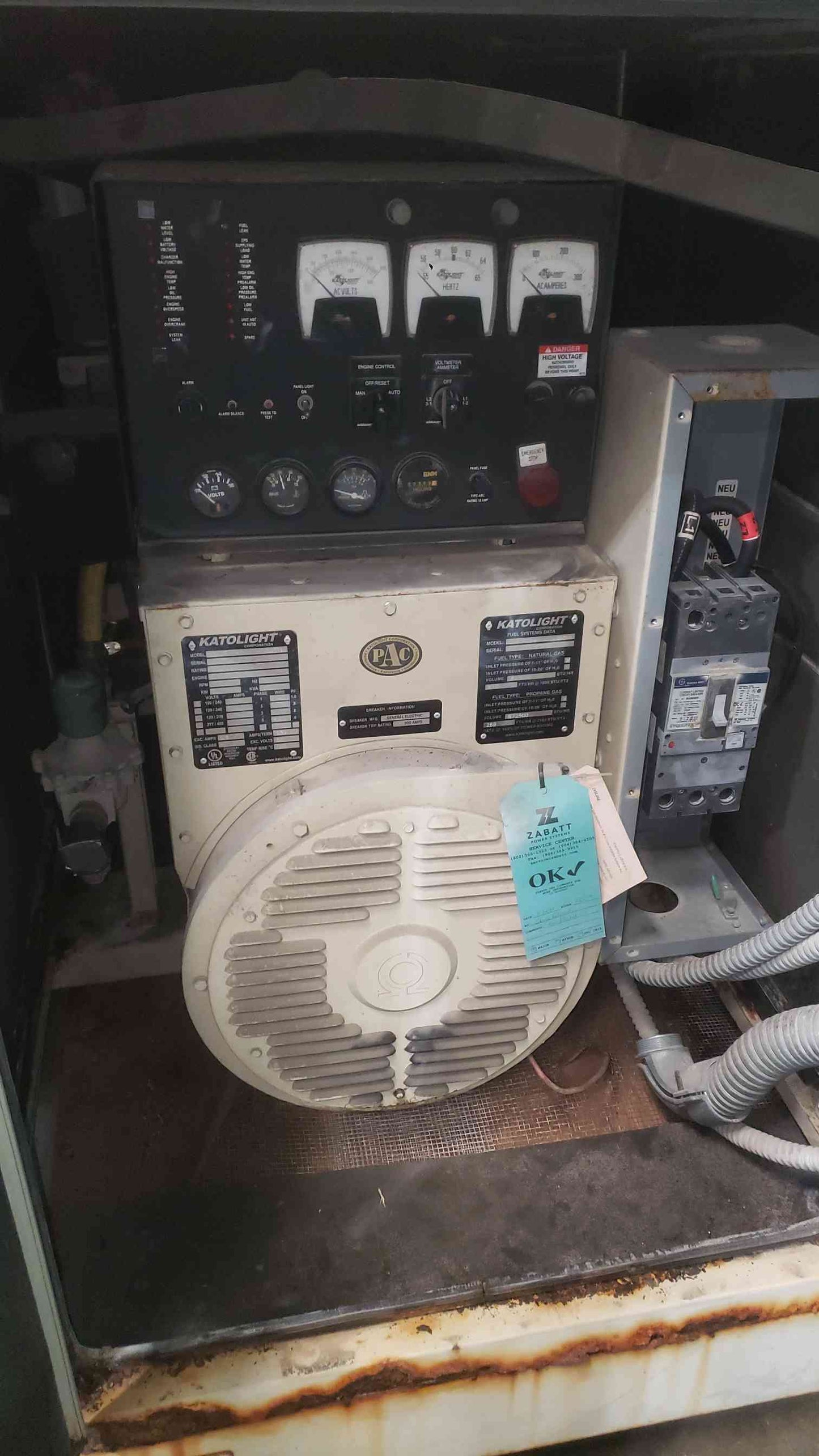 60KW Katolight NL60FGG4 120/240V 250A 1PH LP/NG 309Hrs TESTED (SKU: 113518)