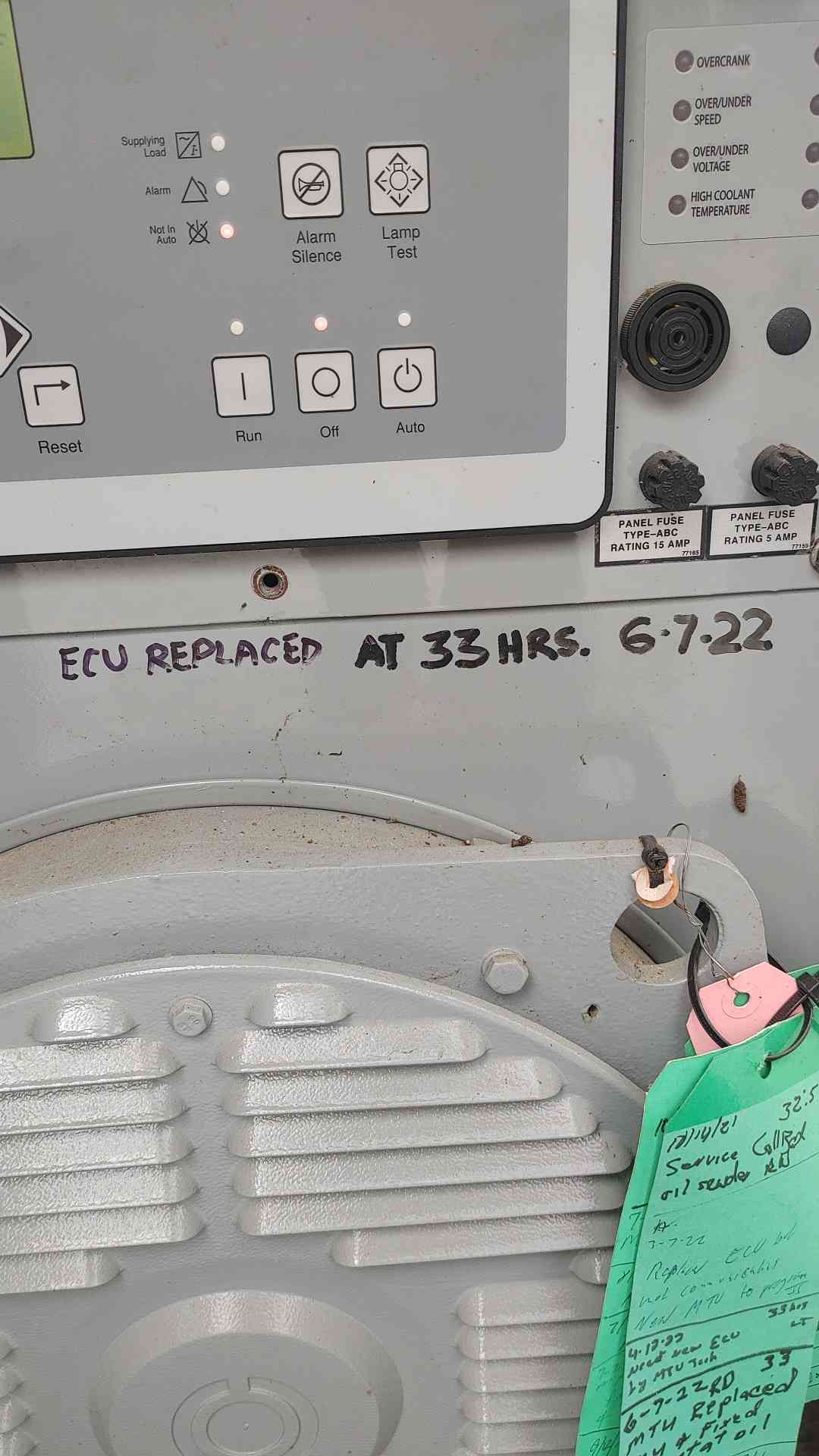 MTU Onsite Energy 50kW LP Propane Generator 120/240V 1PH VER50DGC6NLT1 ONLY 51 HR