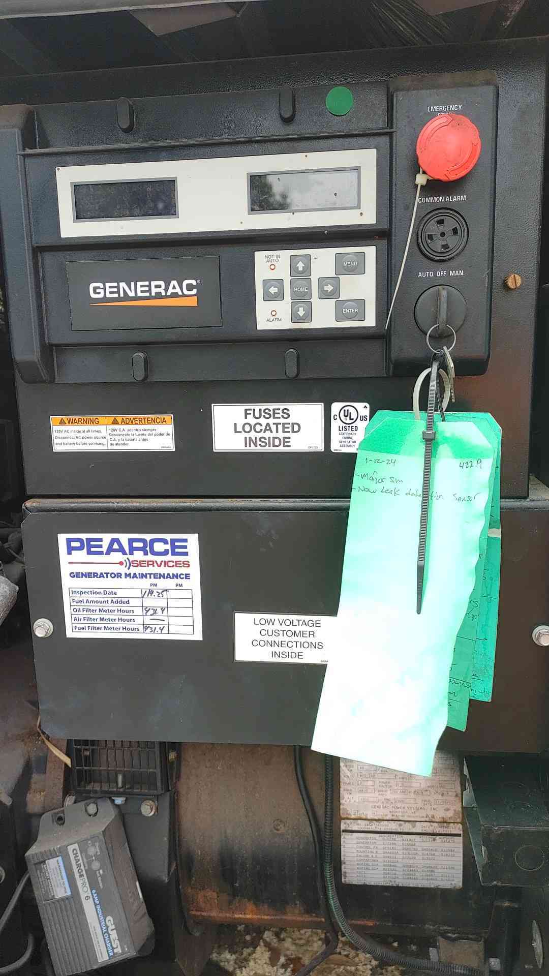 Generac 48KW 120/240V 1PH Diesel Generator Model 14687340100 461.4Hrs TESTED(SKU: 113563)