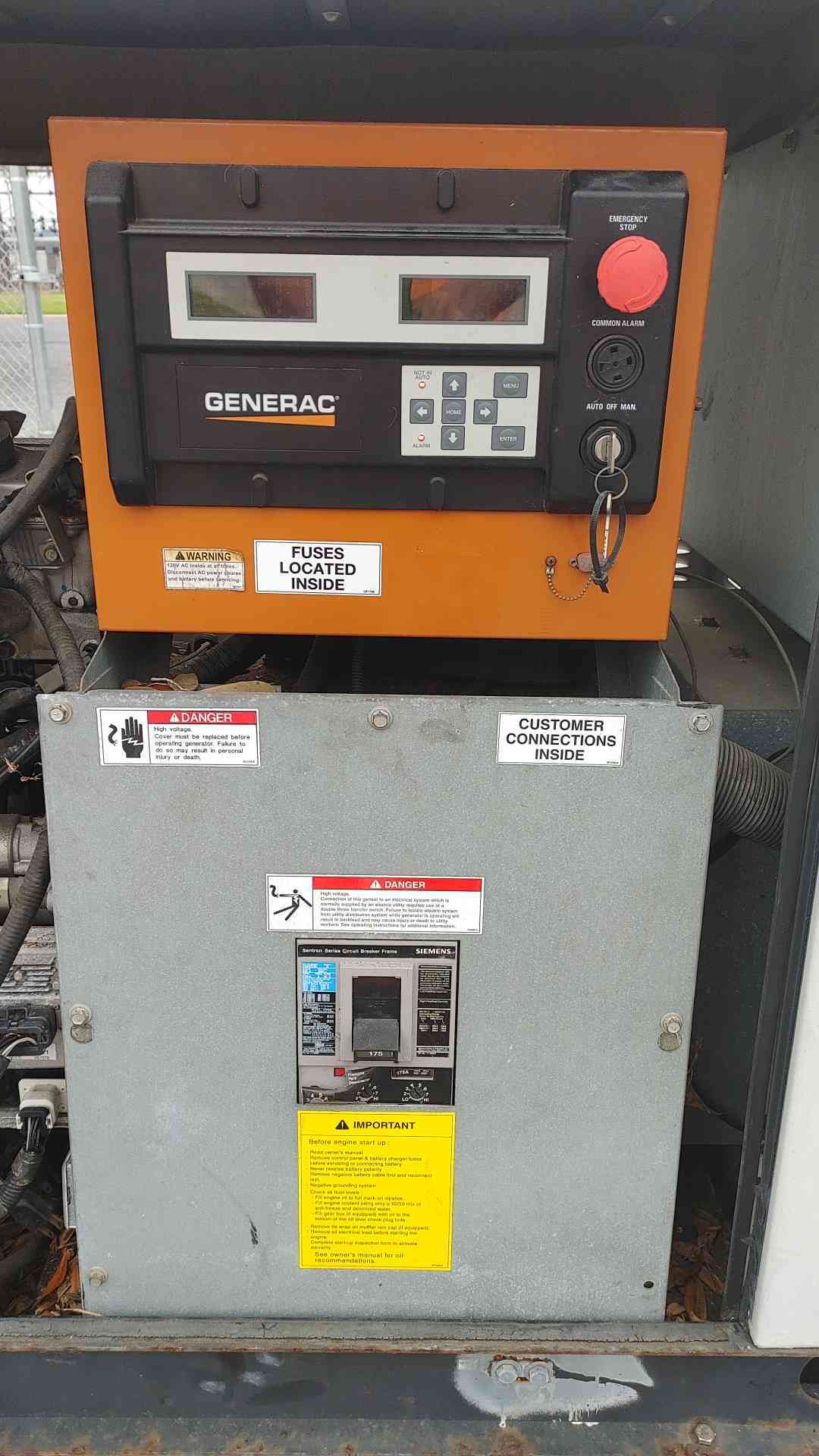 Generac SG035 35kW Natural Gas Standby Generator 120/240V 1-PH 0053500 ONLY 25HR TESTED(SKU: 113560)