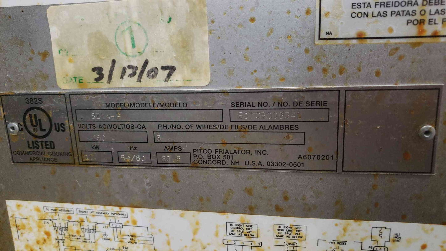 Pitco Commercial Deep Fryer w/ Integrated Dump Station Holding Cabinet (SKU: 113622)