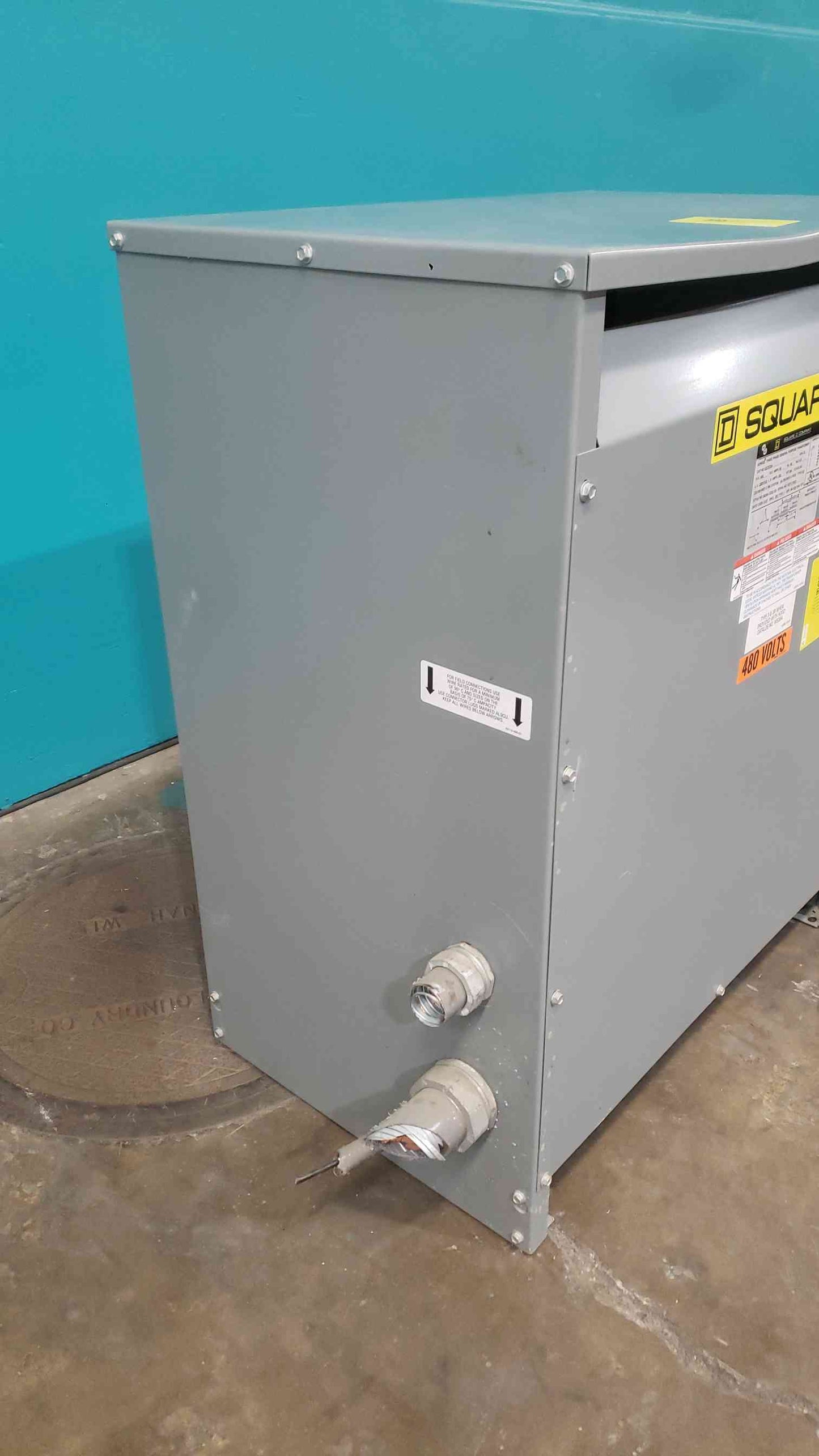 Square D EE75T3H 75 KVA 3 Phase Dry Type Transformer 480V to 208Y/120V Sorgel