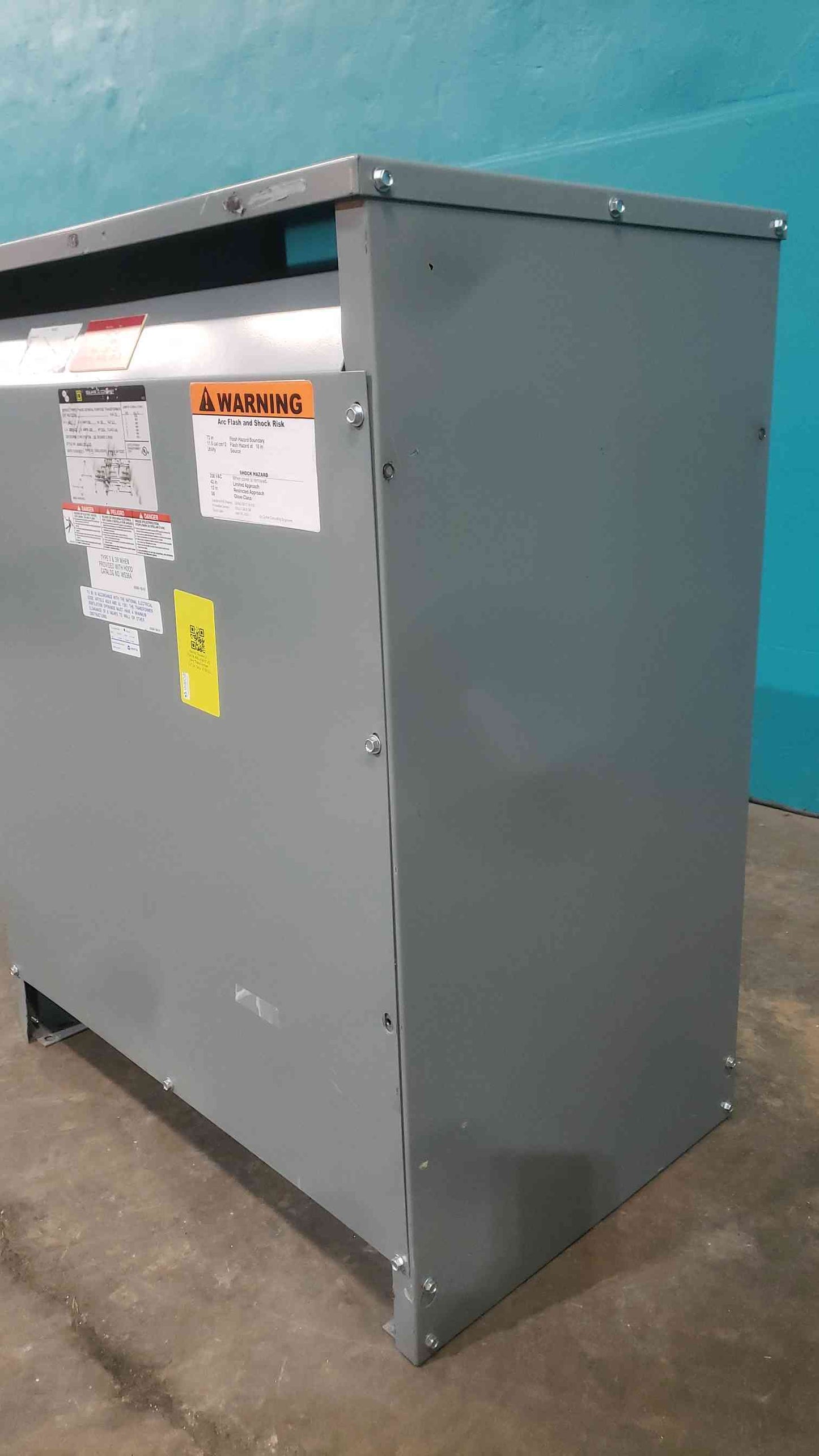 Square D Sorgel 75T3H 75 kVA 3 Phase Isolation Transformer 480V To 208Y/120V 75kVA
