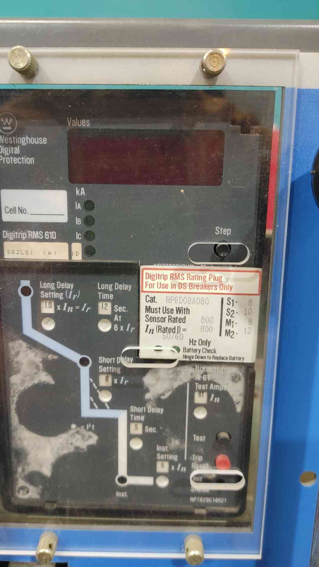 Westinghouse 800A 635V Max Low Voltage AC Power Circuit Breaker DS 206E (SKU: 113804)