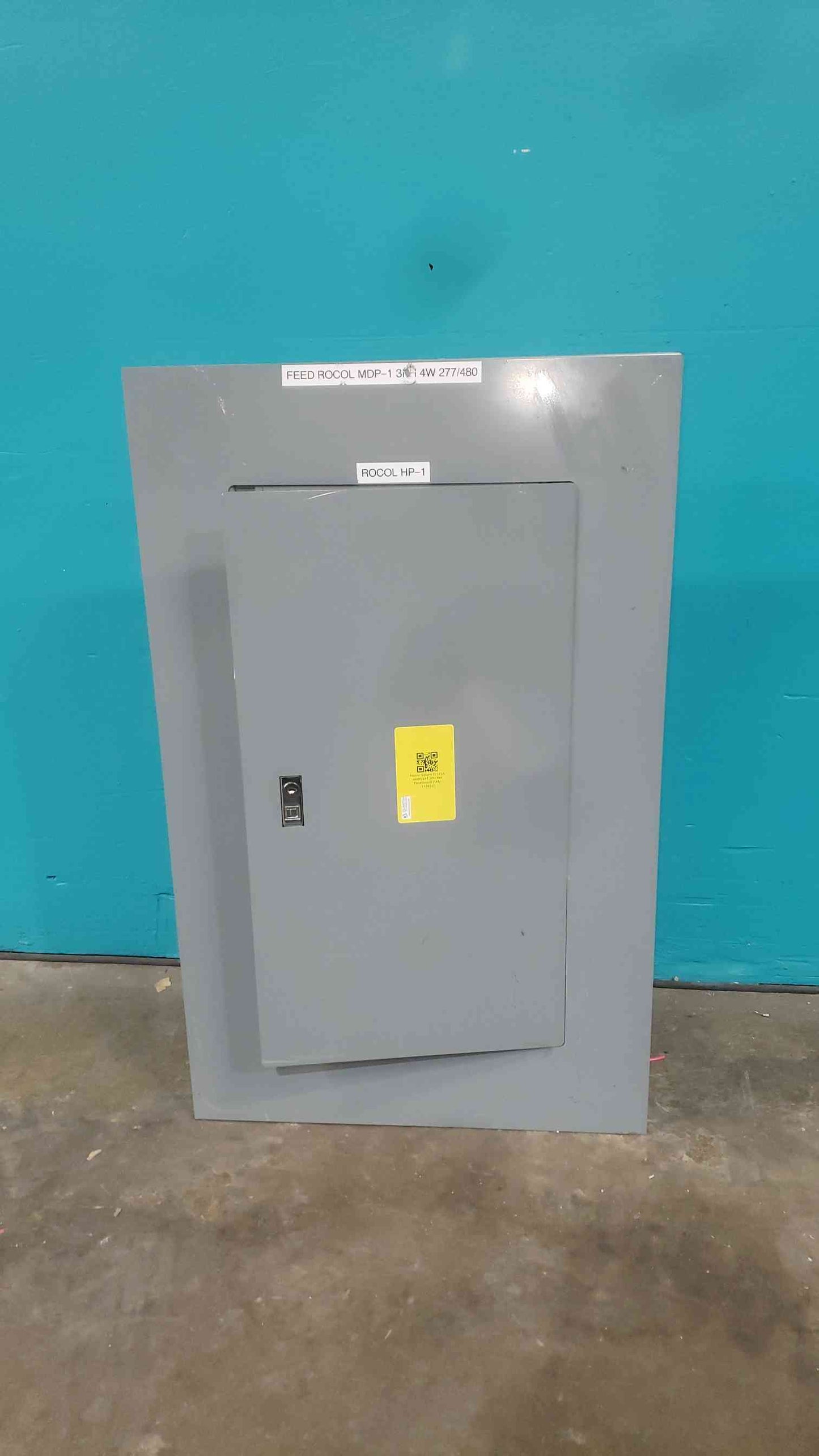 Square D NF 125A 480Y/277V 3 Phase Panelboard 3x EDB 3-Pole 6x 1-Pole Breaker NF430L1C