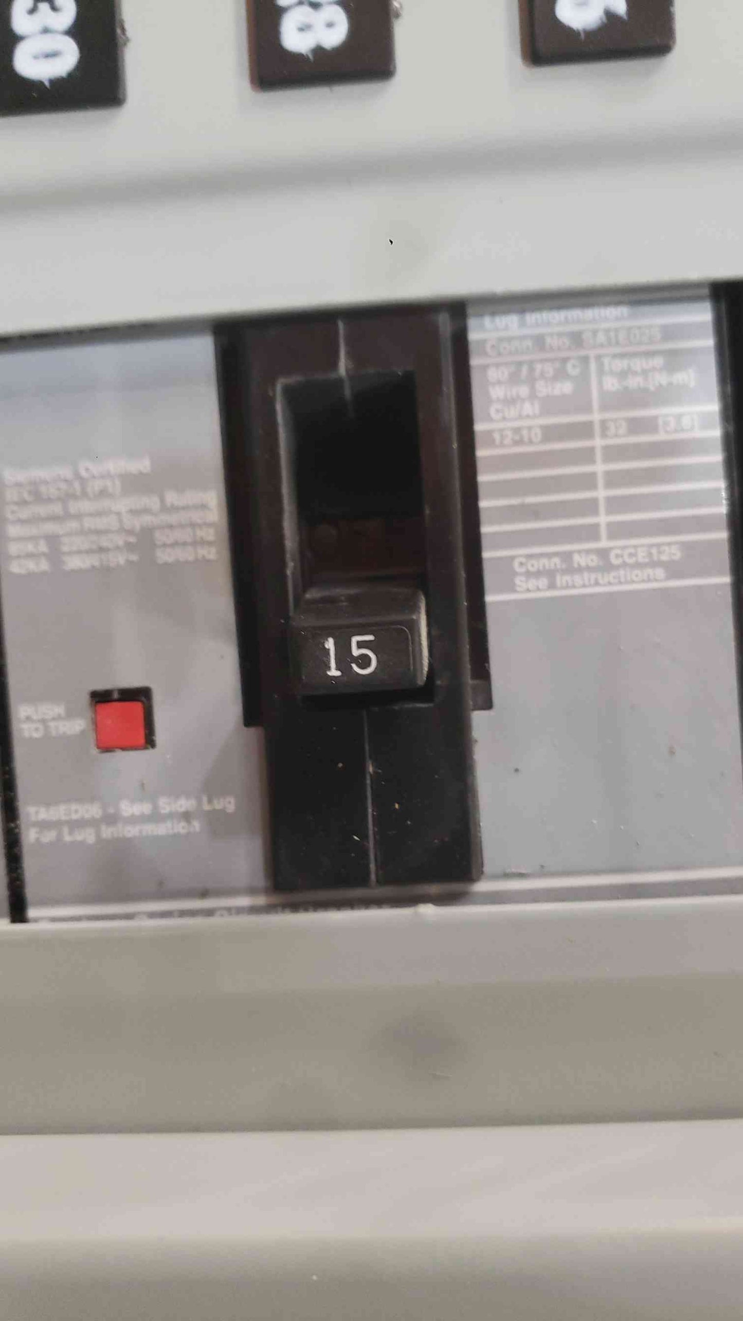 Siemens P2 250A 480V 3ph Panelboard 2x 100A 9x 30A 3-Pole Breaker P2F42ML250FTS