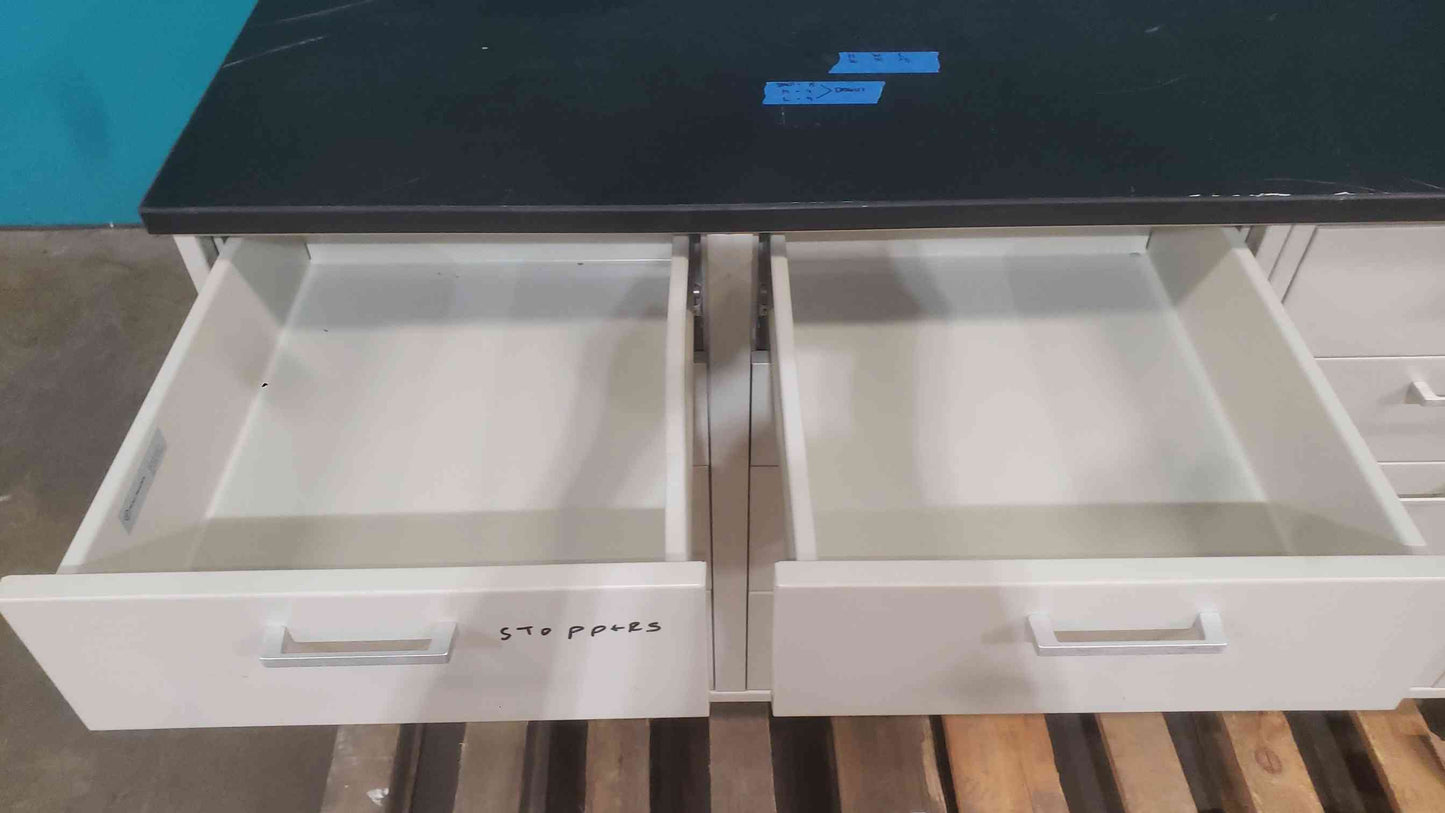 Fisher Hamilton 73" Drawer Casework W/ Black Epoxy Countertop (SKU: 113853)