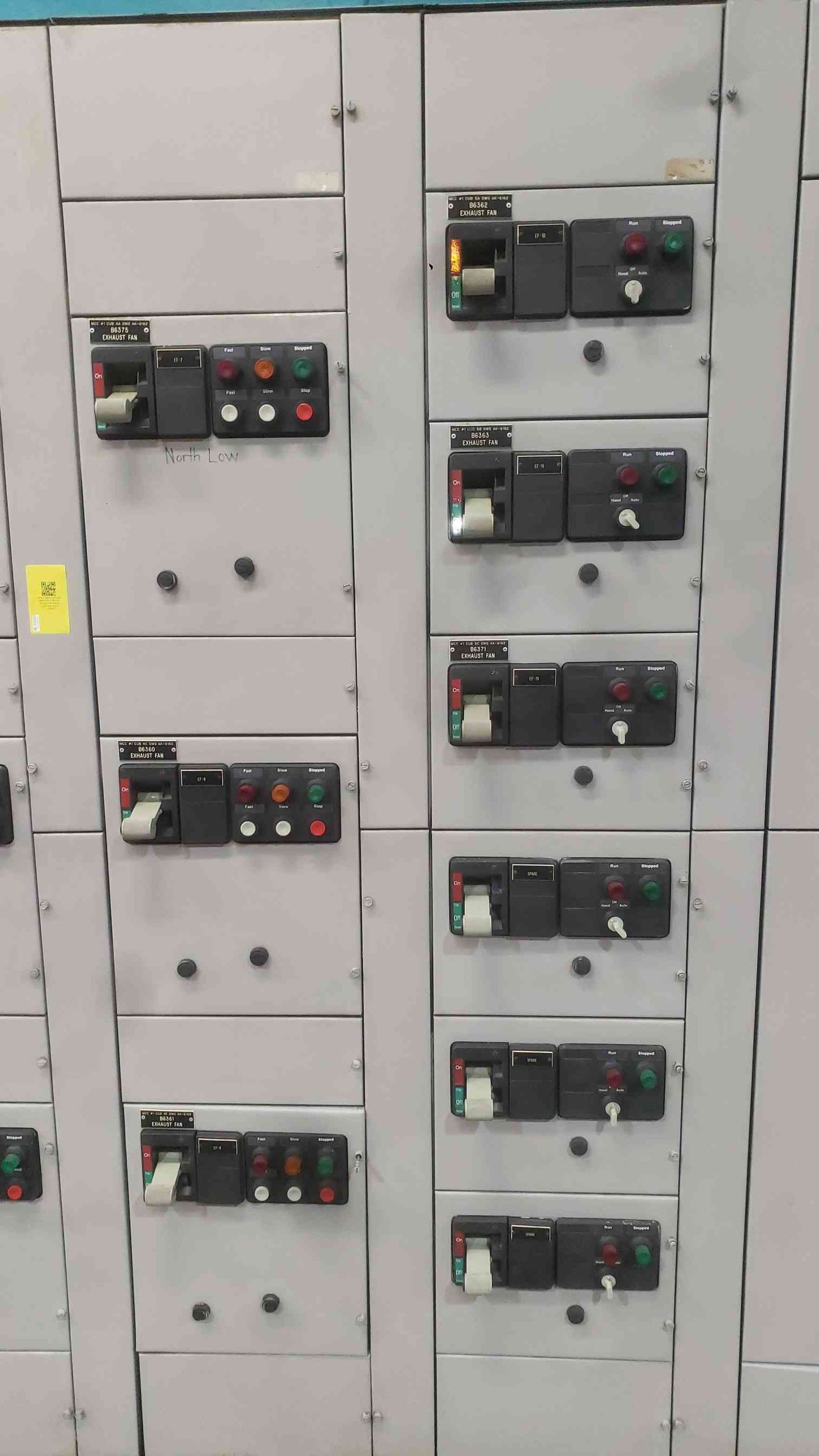 Westinghouse Cutler Hammer Series 2100 MCC 480V 3PH 600A 42kA 6 Sec Motor Control