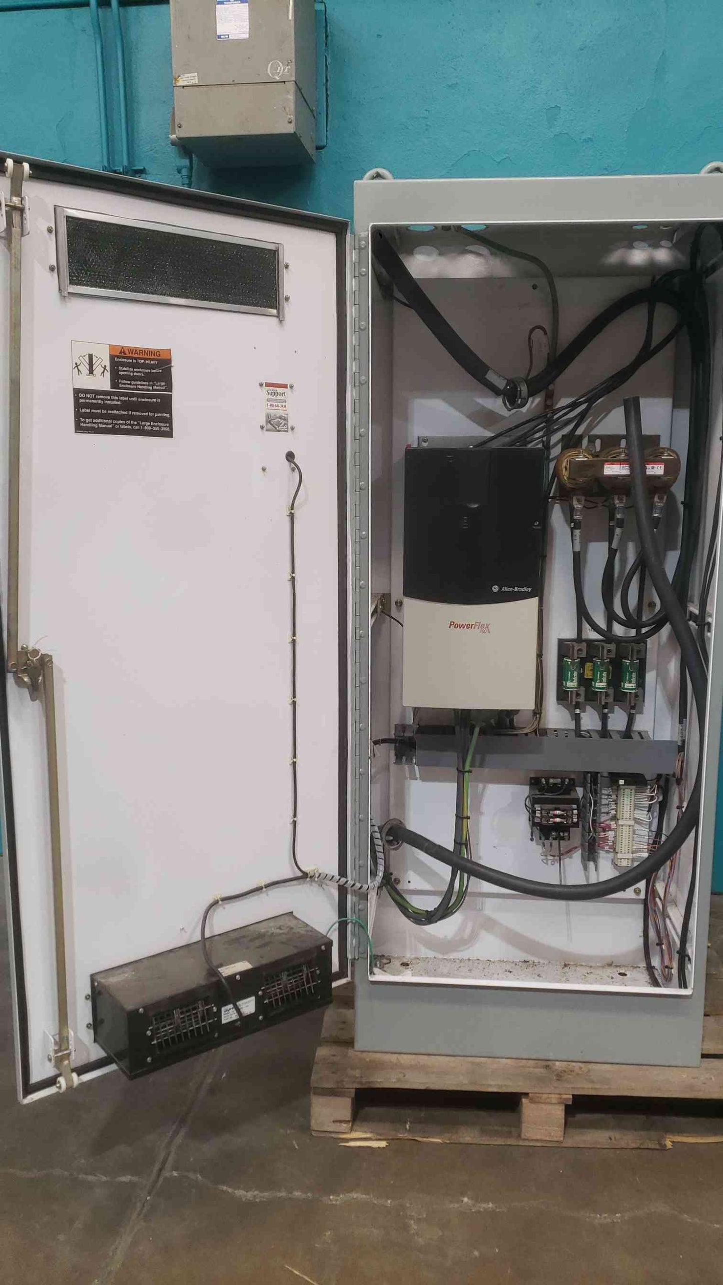 Allen-Bradley PowerFlex 700 VFD Enclosure TCI KDR3L Drive Line Reactor Panel