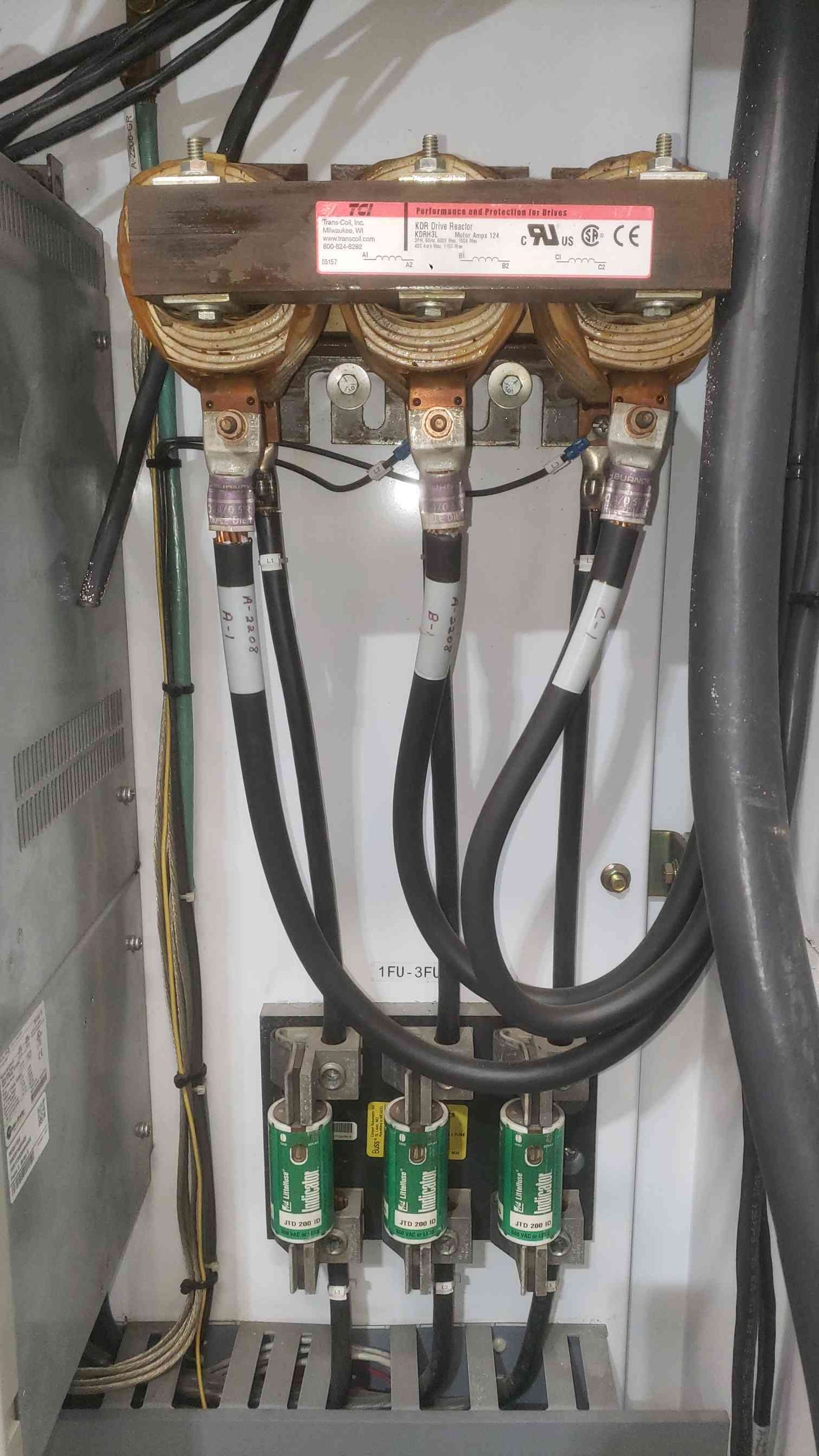 Allen-Bradley PowerFlex 700 VFD Enclosure TCI KDR3L Drive Line Reactor Panel