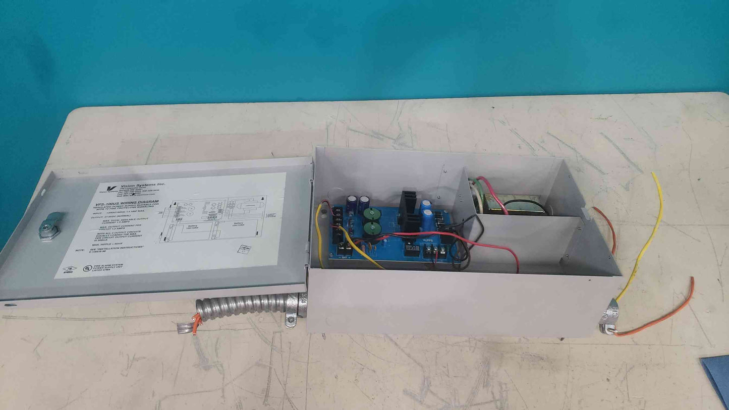Vision Systems VPS-100US Fire Alarm Power Supply Charger VLPPS Board VESDA