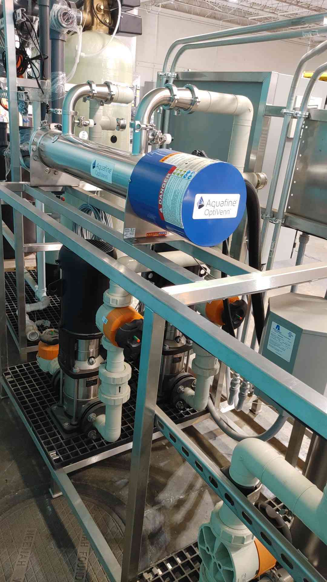 New Aquafine 480V 3PH 26FLA ASTIM Type II Water System (Sku 114172)