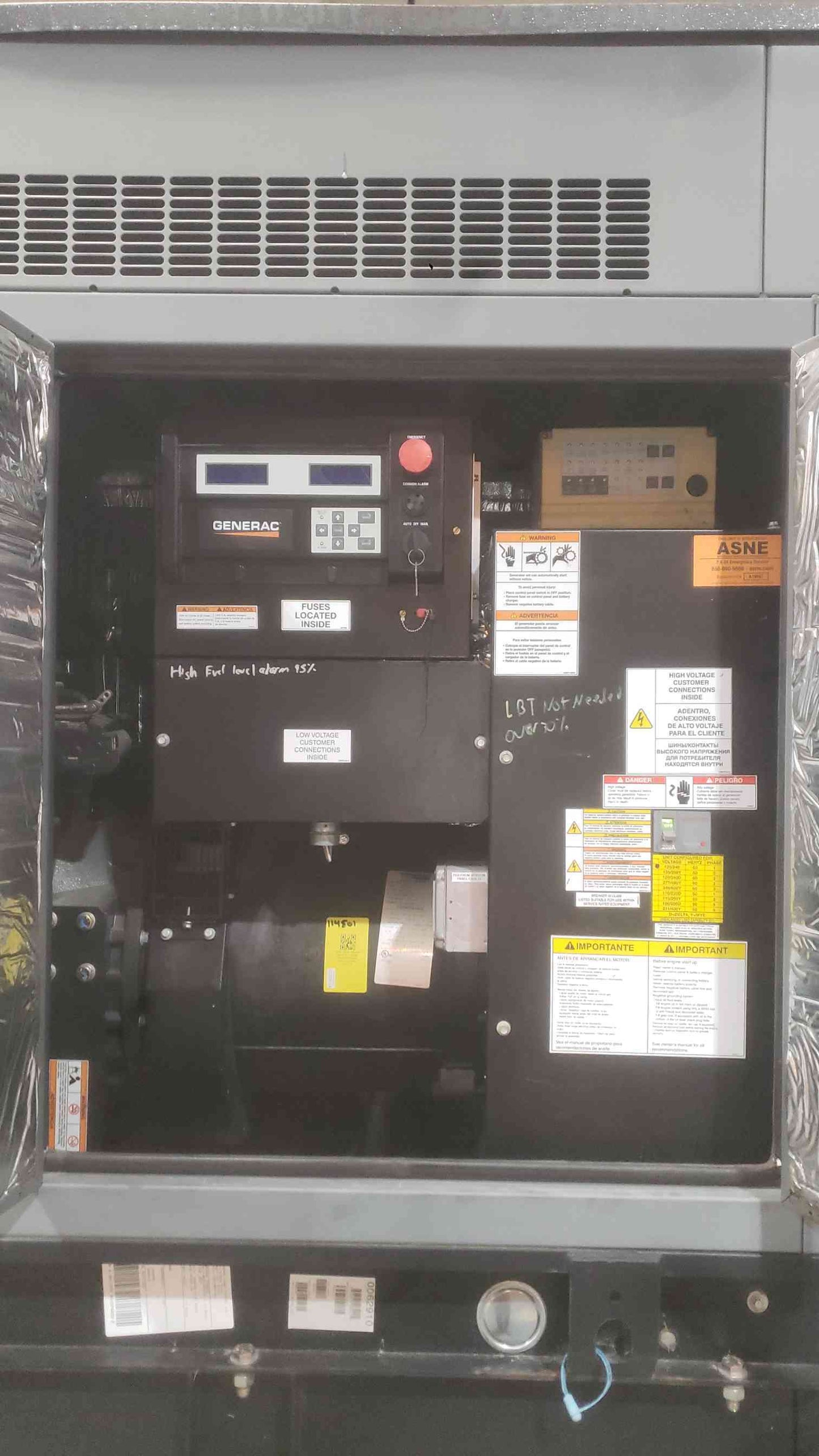 48KW Generac 0062910 120/240 200A 1PH Diesel 323.5 Hrs. TESTED (SKU: 114501)